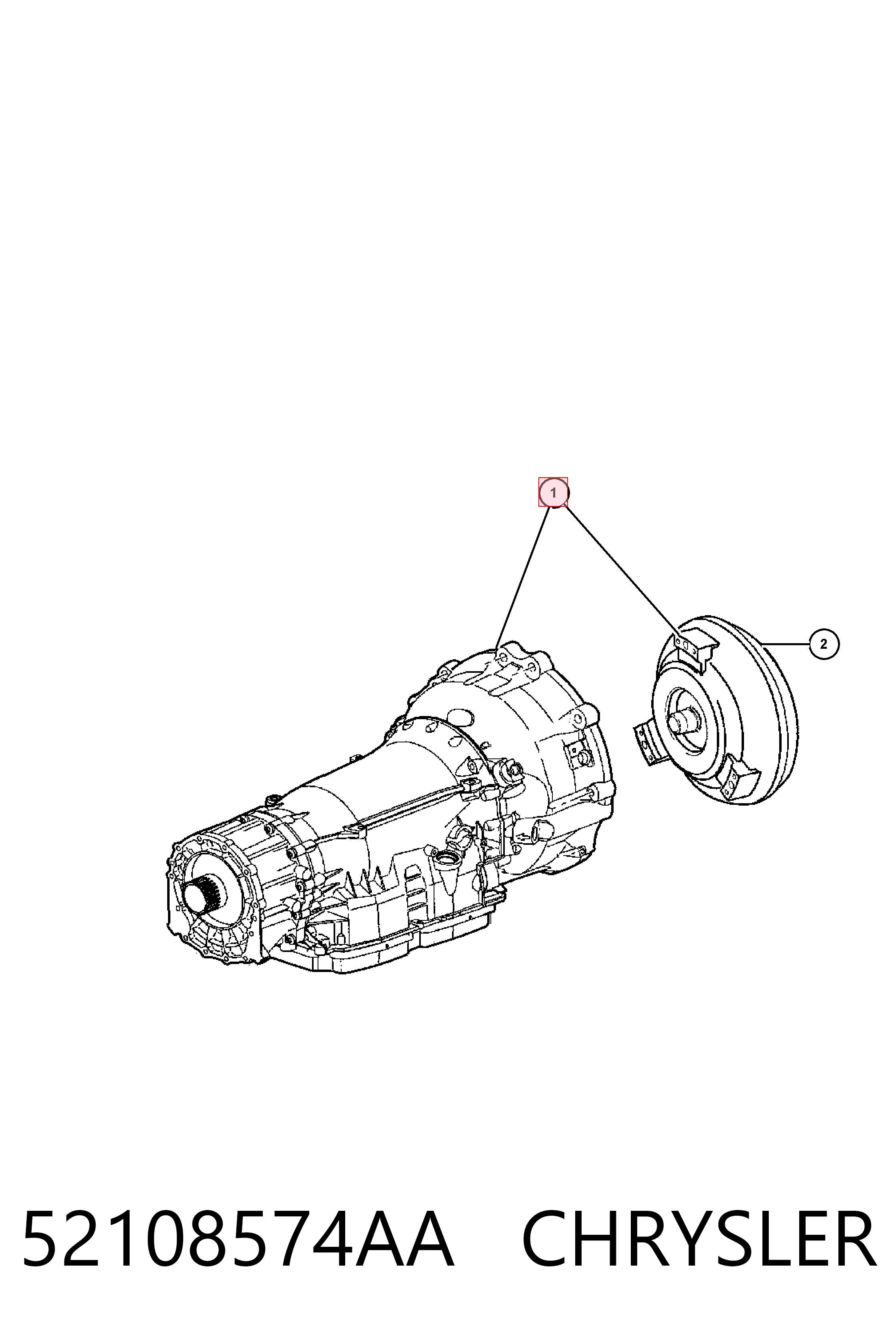 K52108574AA Fiat/Alfa/Lancia Автоматическая коробка передач