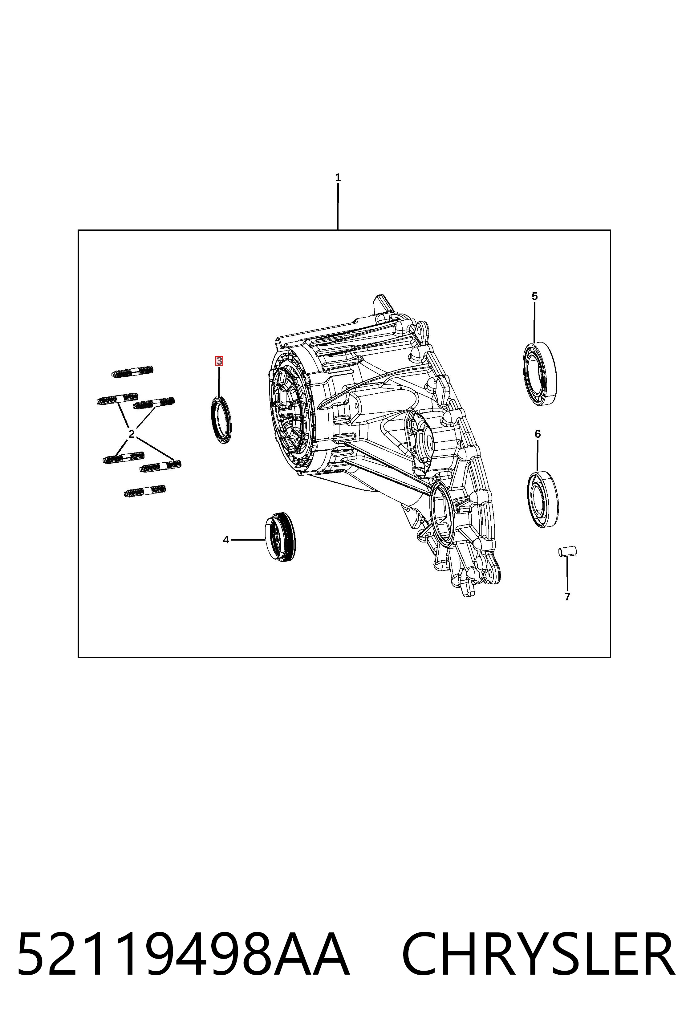 52119498AA Chrysler 