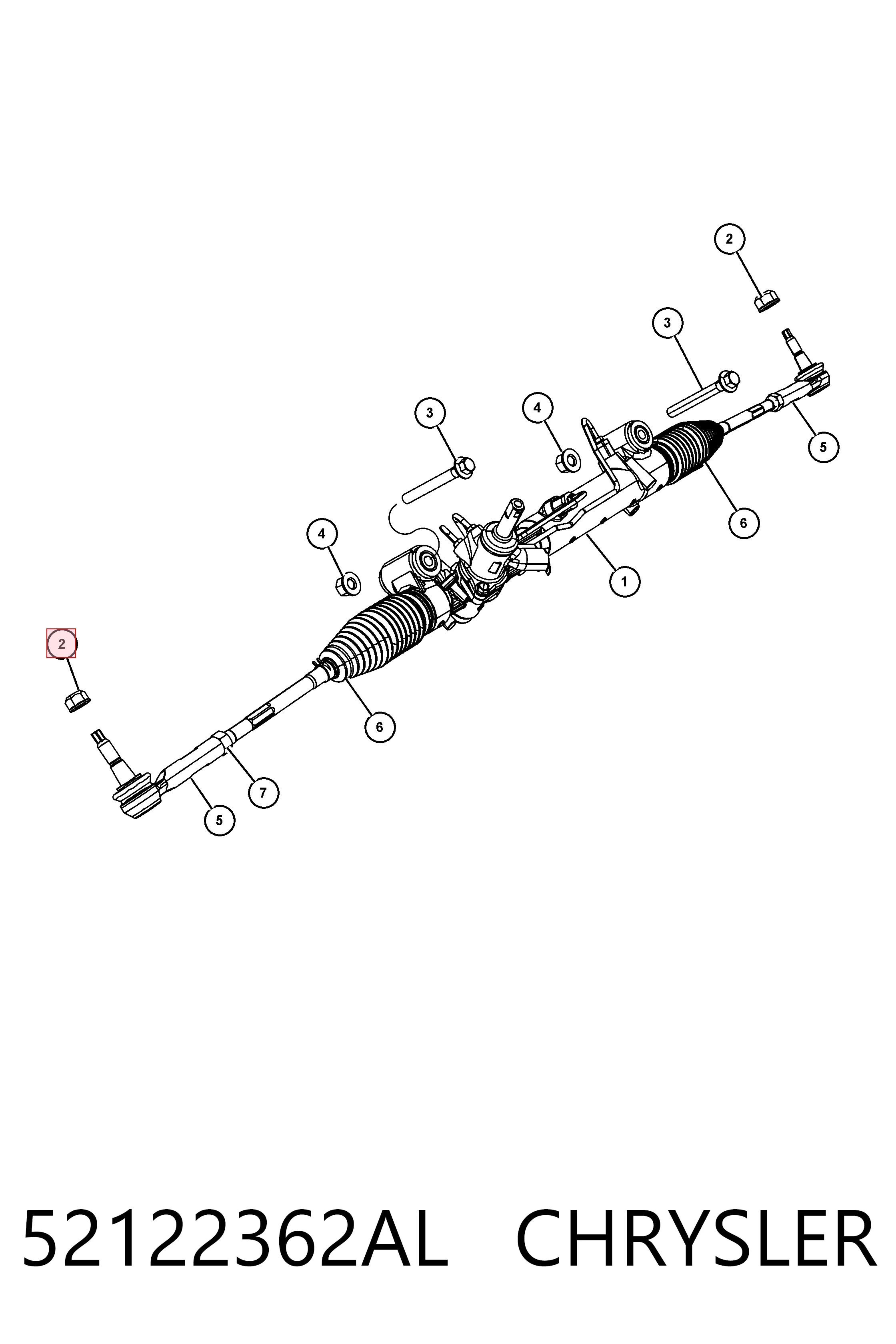Трапеция рулевая, в сборе Ford MEF629