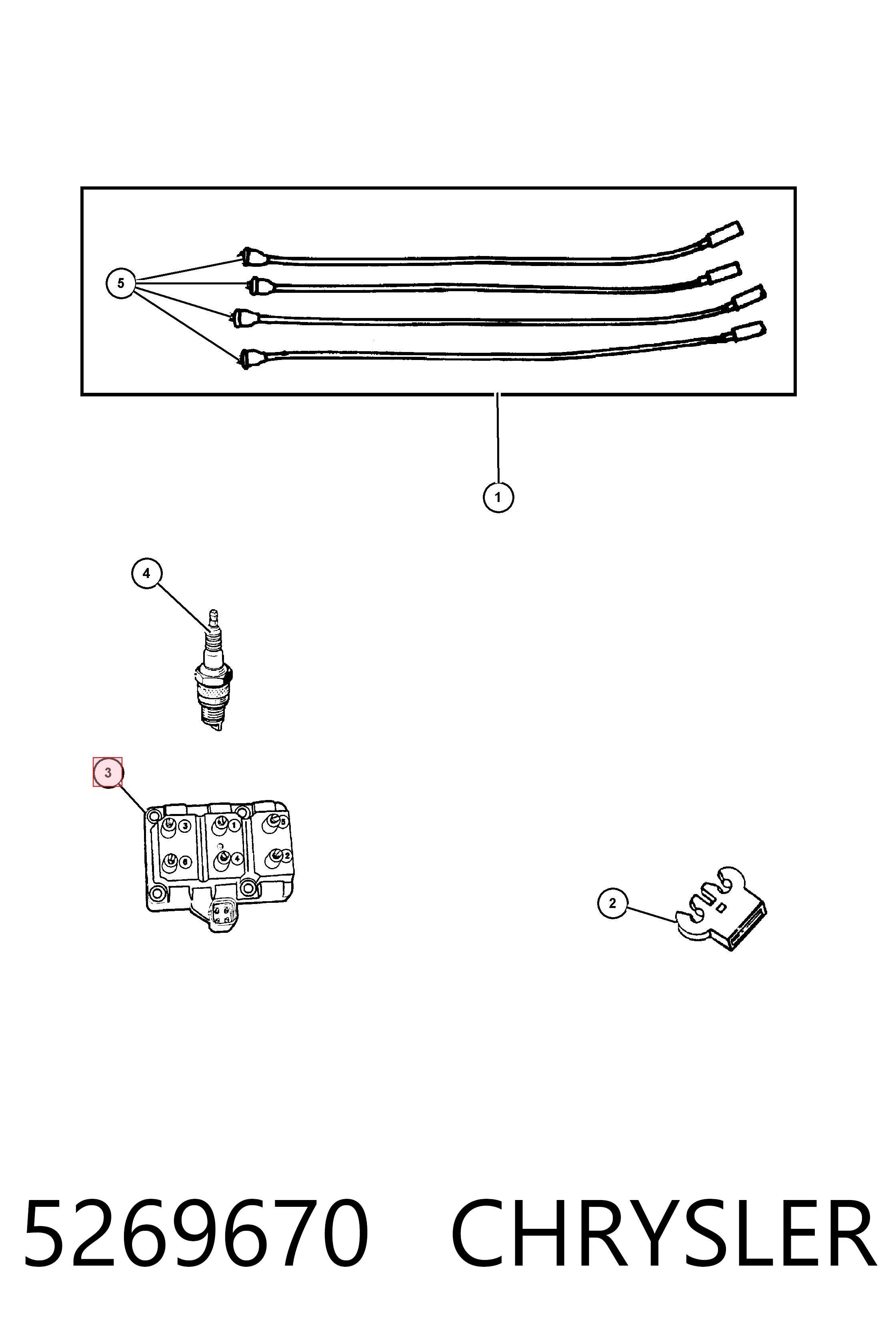 5269670 Chrysler Катушка зажигания