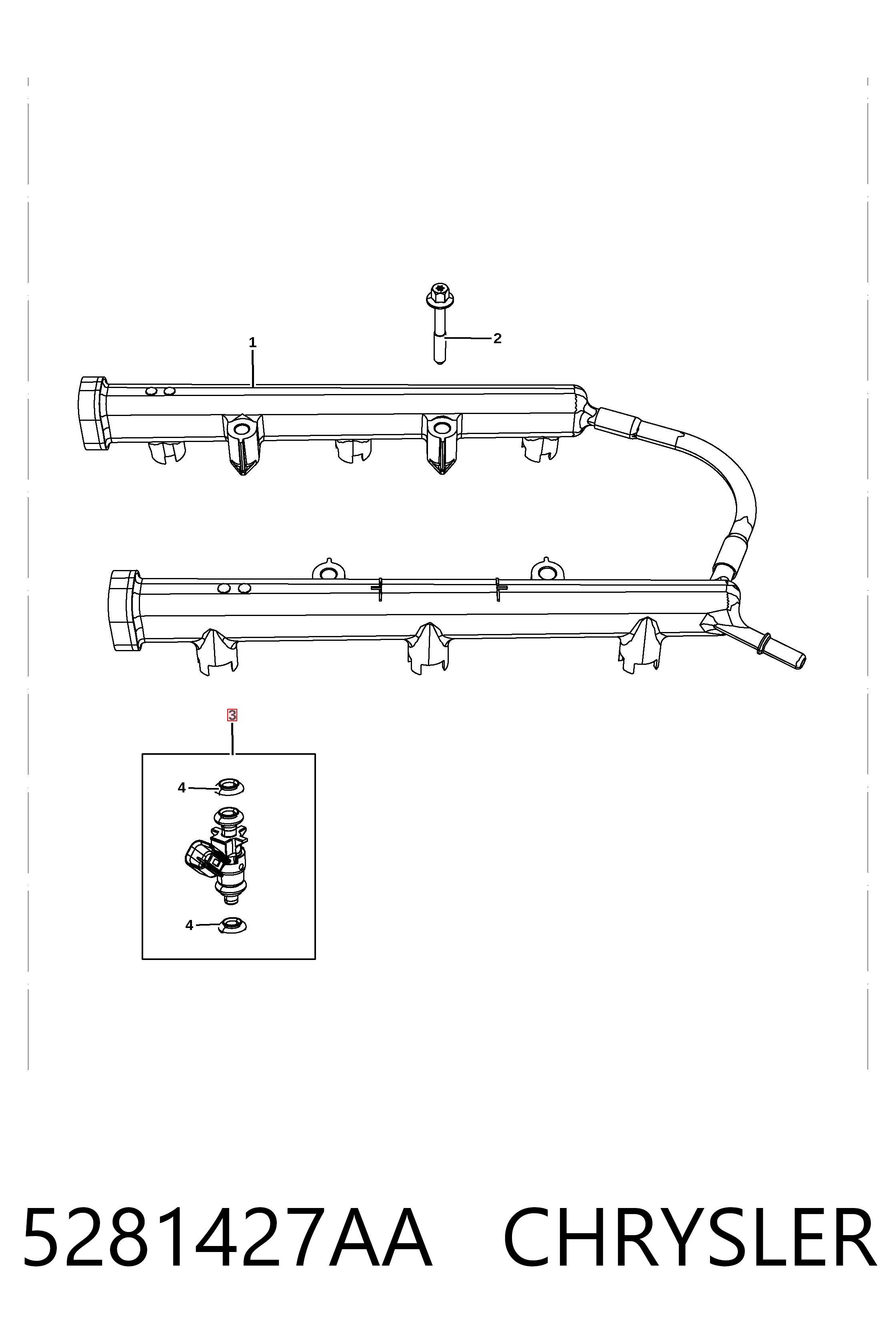 Купить K05281427AA Fiat/Alfa/Lancia Клапанная форсунка