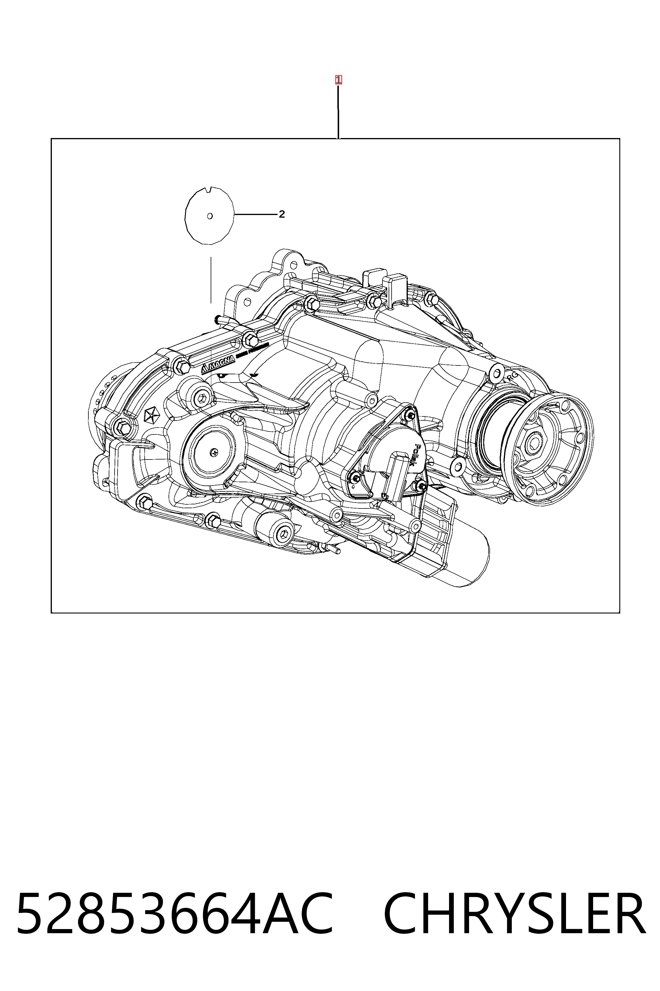 K68370968AB Fiat/Alfa/Lancia Раздатка, коробка раздаточная