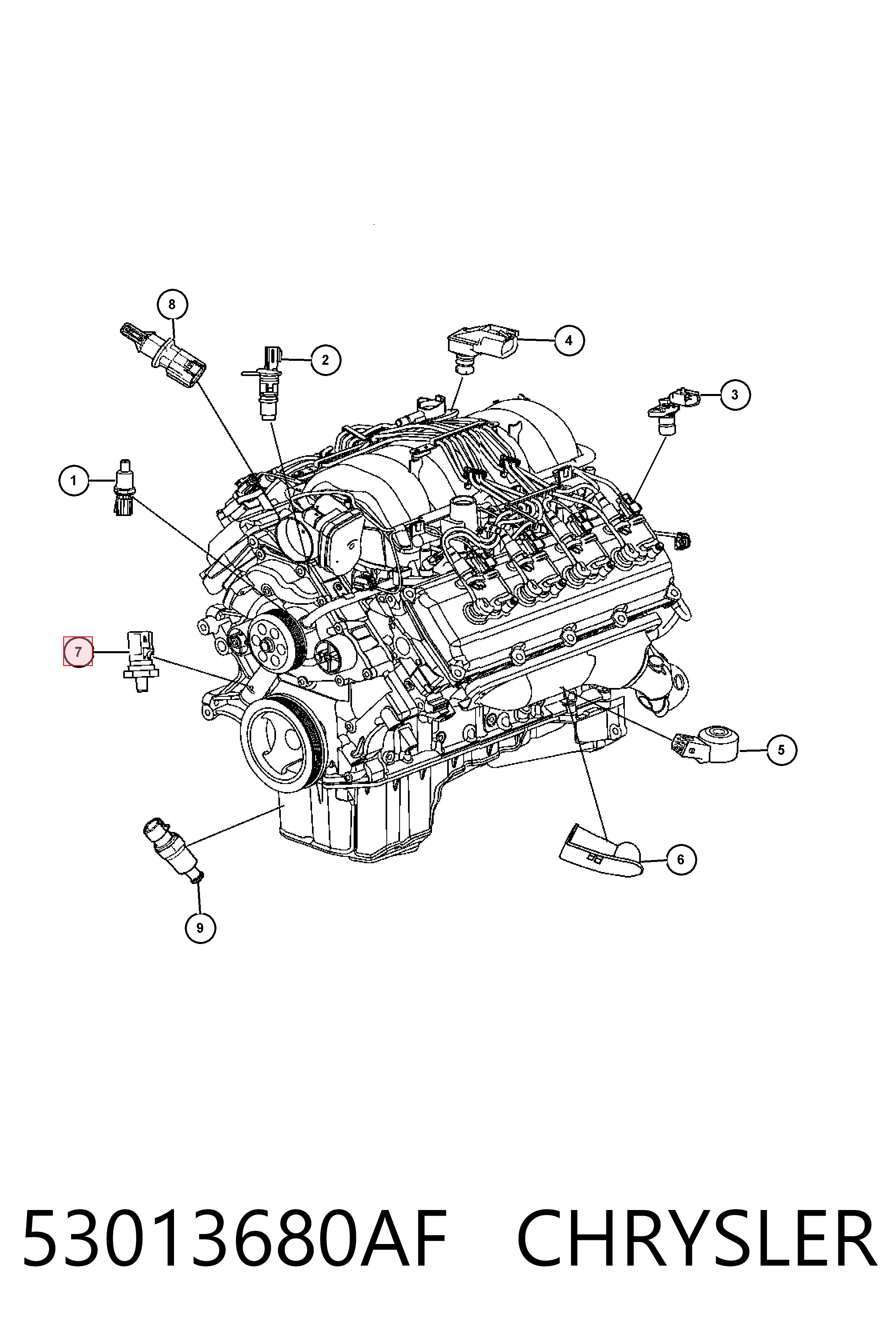 Датчик давления масла 05149062AB Fiat/Alfa/Lancia