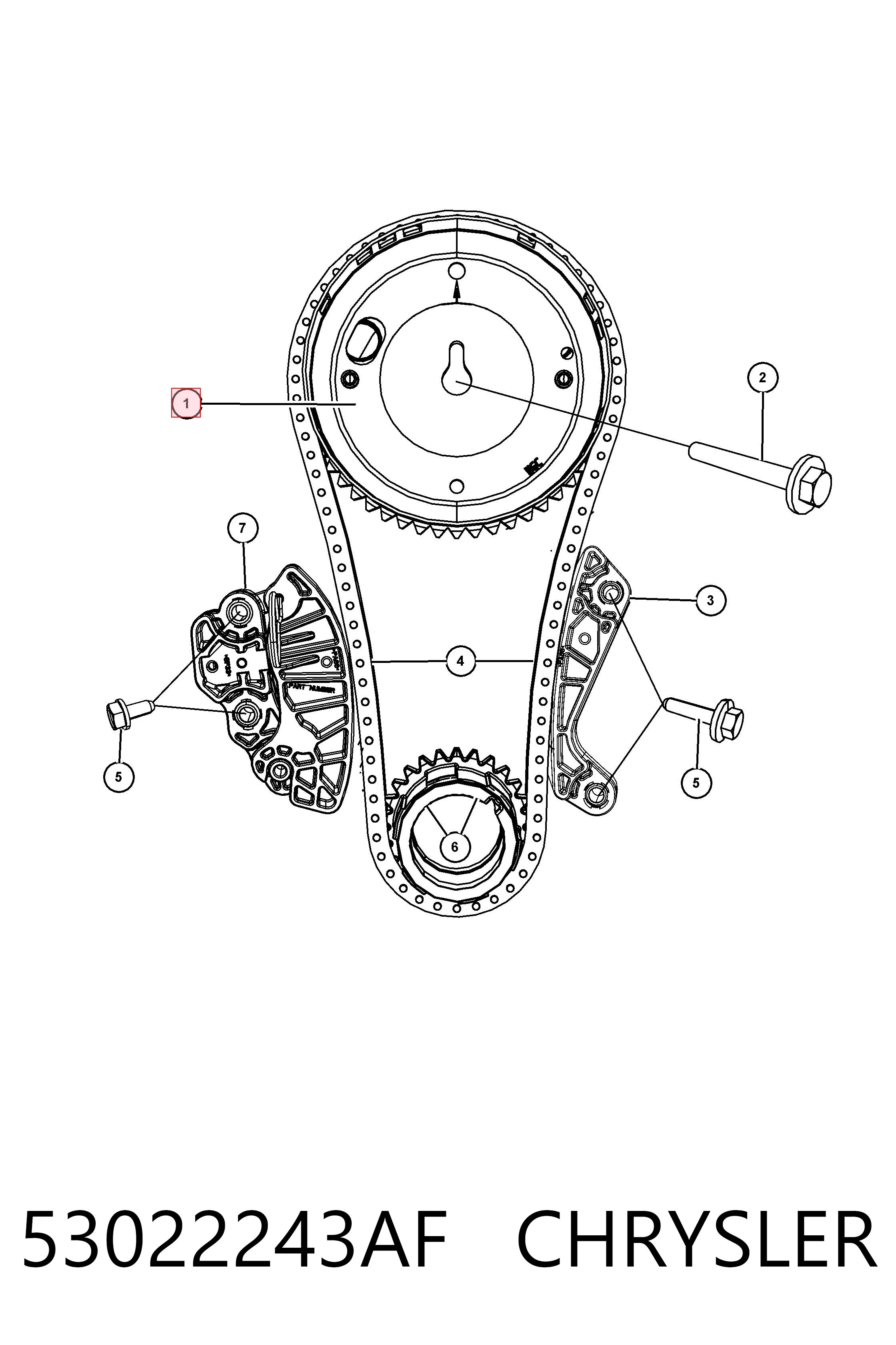 53022243AF Chrysler Регулятор фаз газораспределения