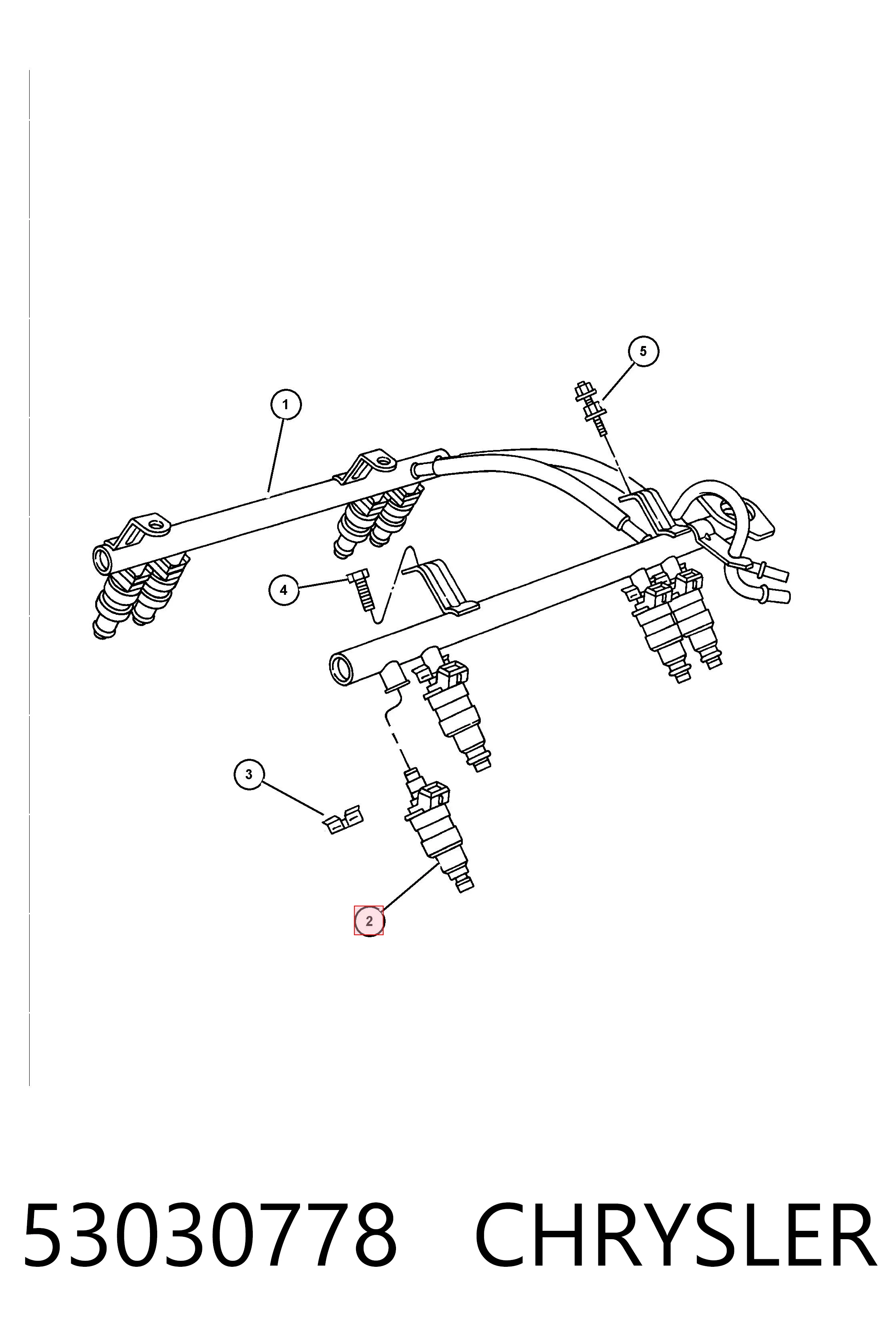 53030778 Chrysler Топливные форсунки