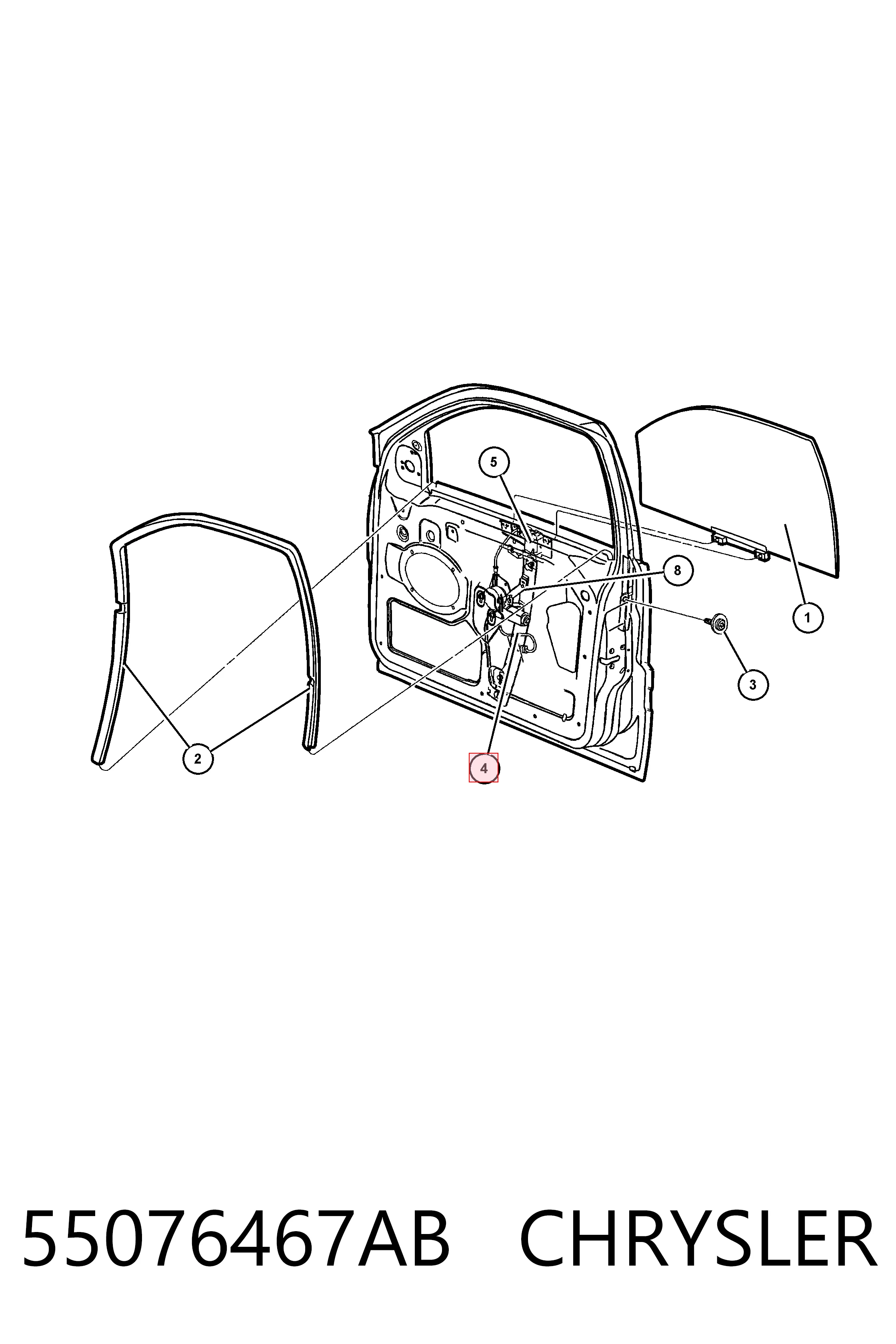 Стеклоподъемник передней левой двери ACQ0368 Magneti Marelli