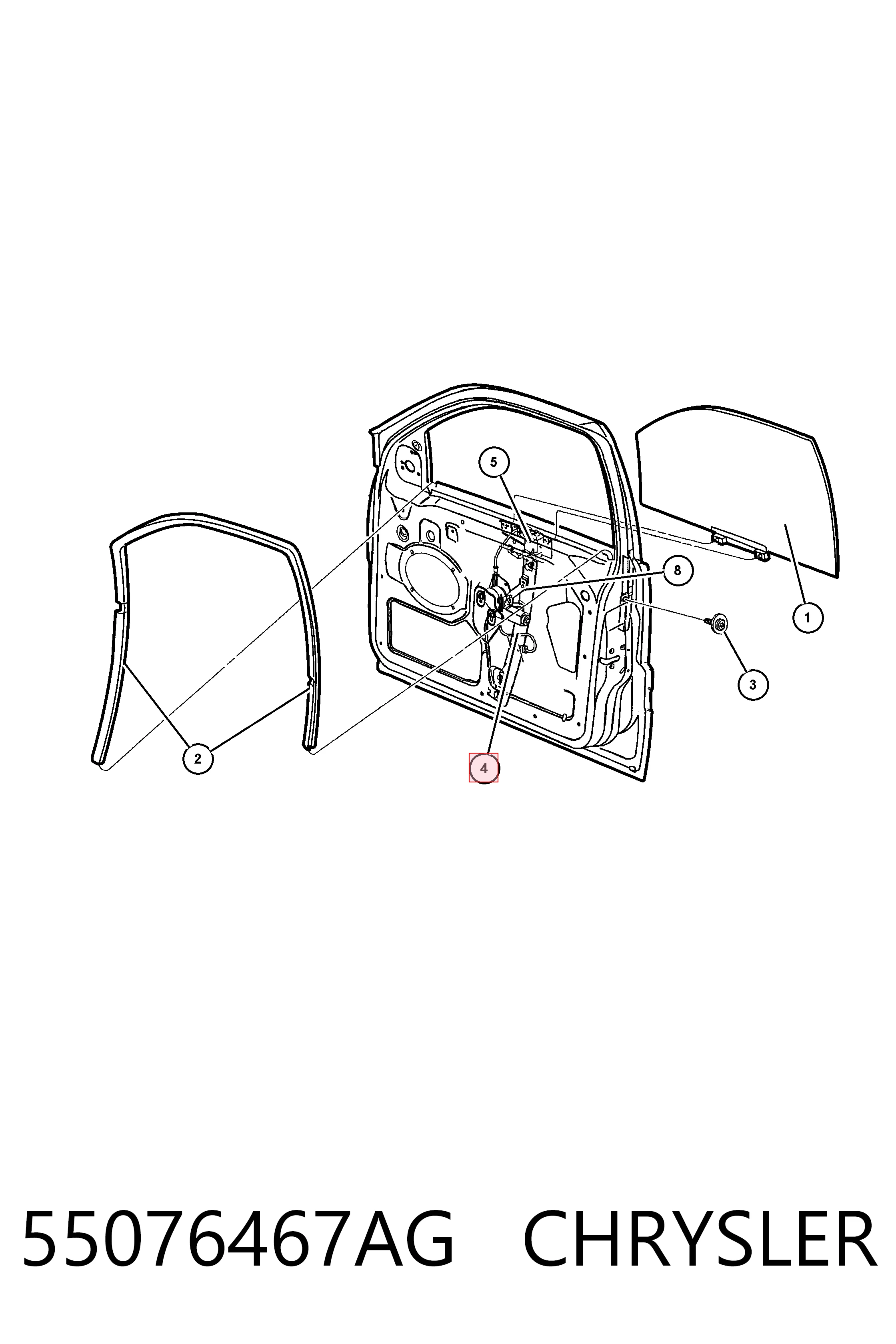 ACQ0368 Magneti Marelli Механизм стеклоподъемника передней левой двери