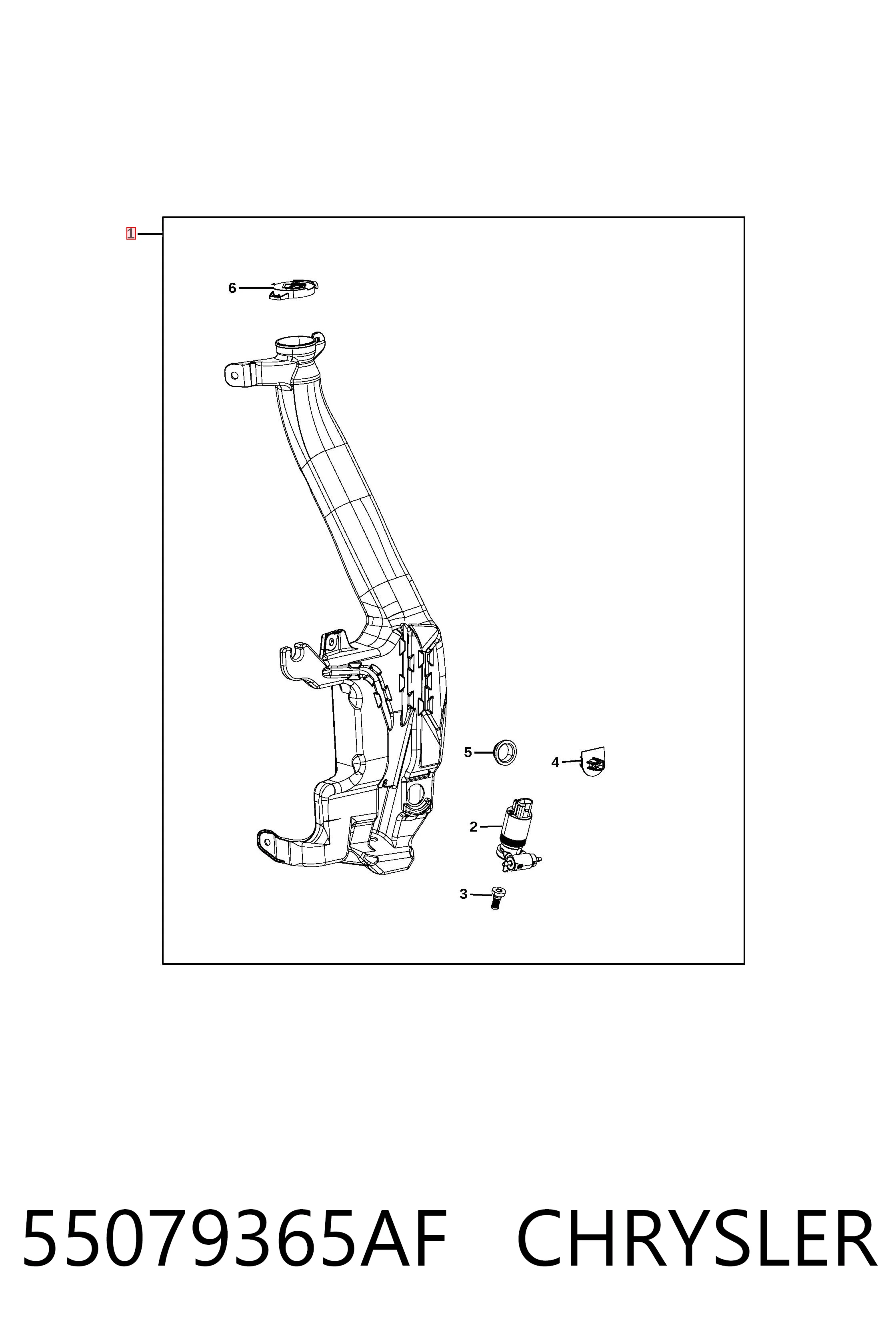 K57010719AF Fiat/Alfa/Lancia Бачок омывателя стекла