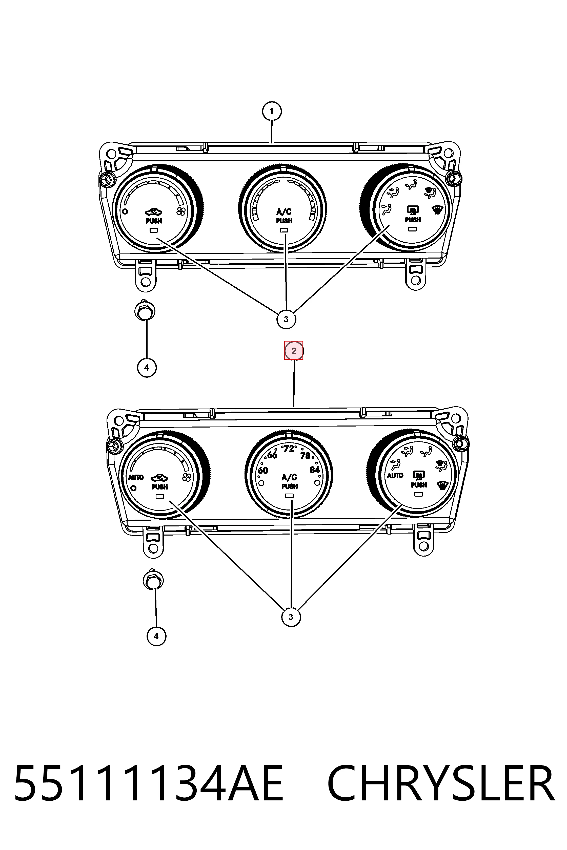 Регулятор вентилятора отопителя Fiat/Alfa/Lancia K55111134AE цена, от 47.94 USD