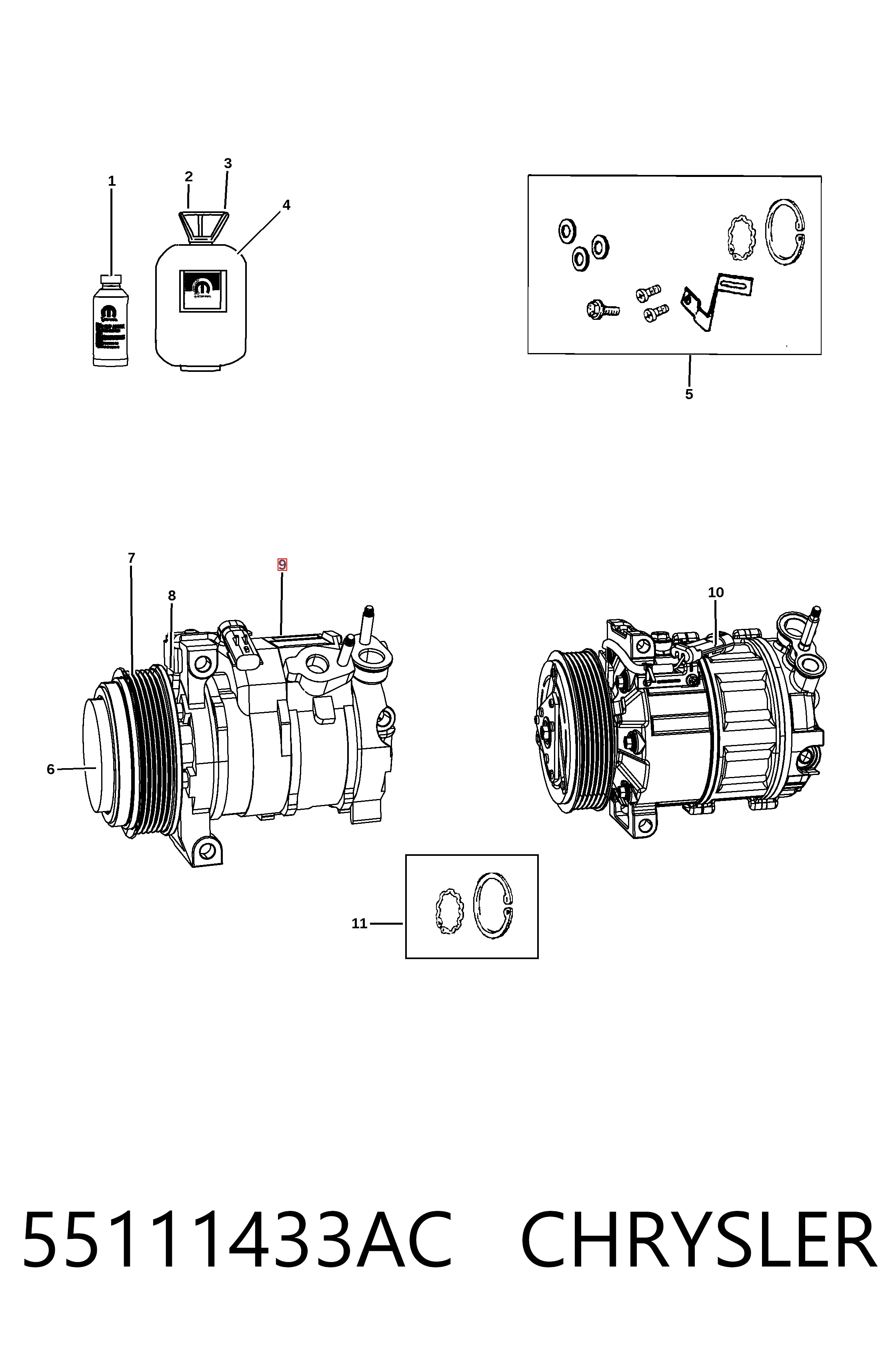K55111433AF Fiat/Alfa/Lancia Компрессор хладагента