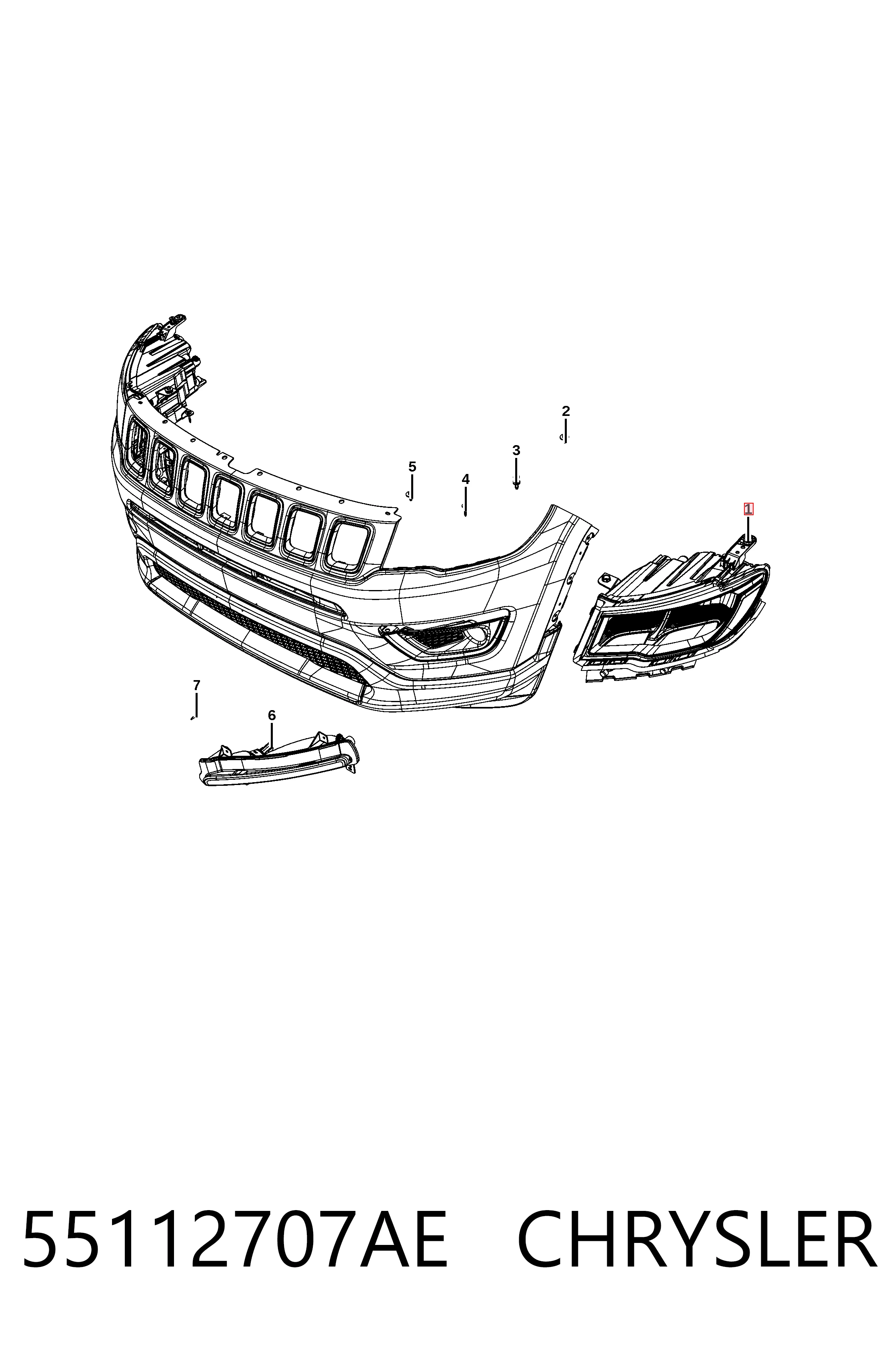 Купить K55112707AF Fiat/Alfa/Lancia Фара левая передняя