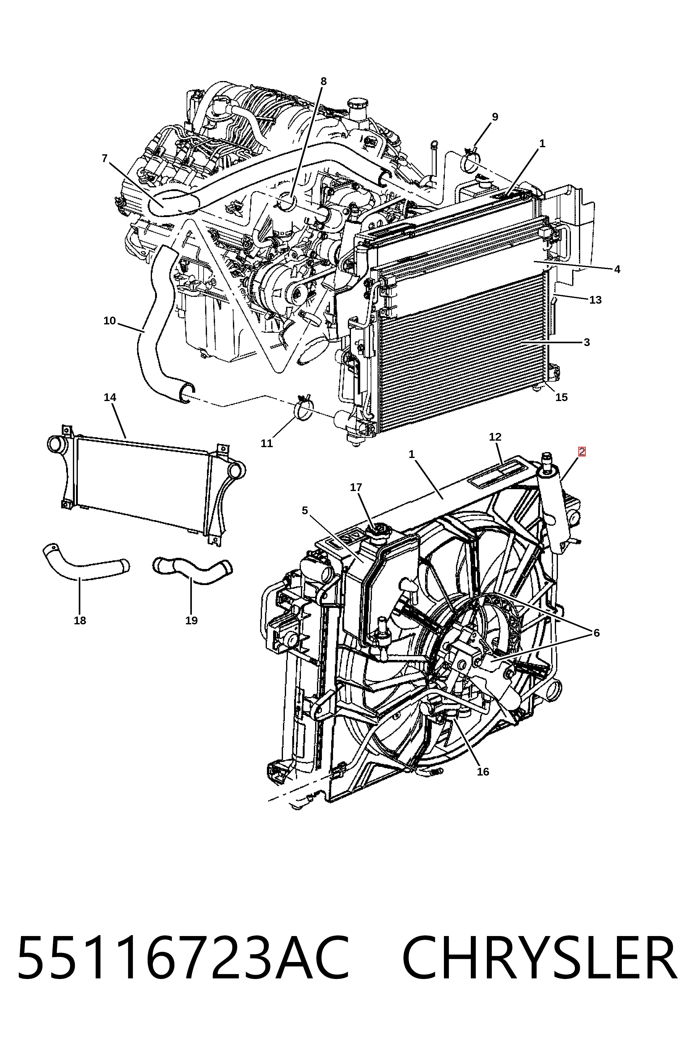 55116723AC Chrysler Ресивер-осушитель кондиционера