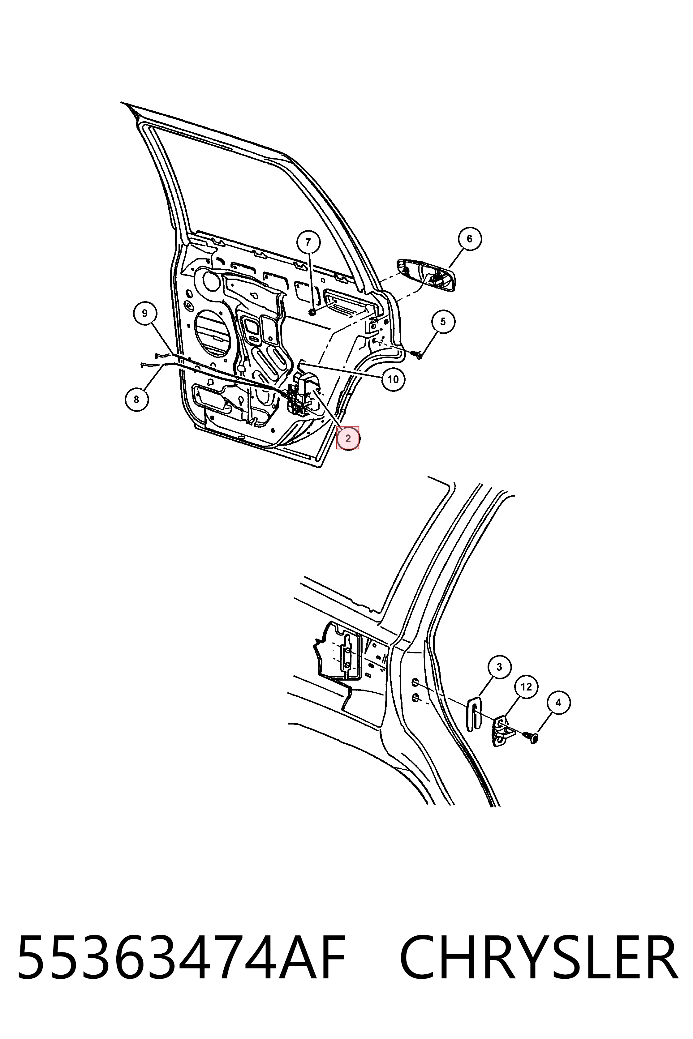 Замок задней двери, правой Jeep Grand Cherokee LIMITED внедорожник (1999 - 2004) цена, от 18.24 USD