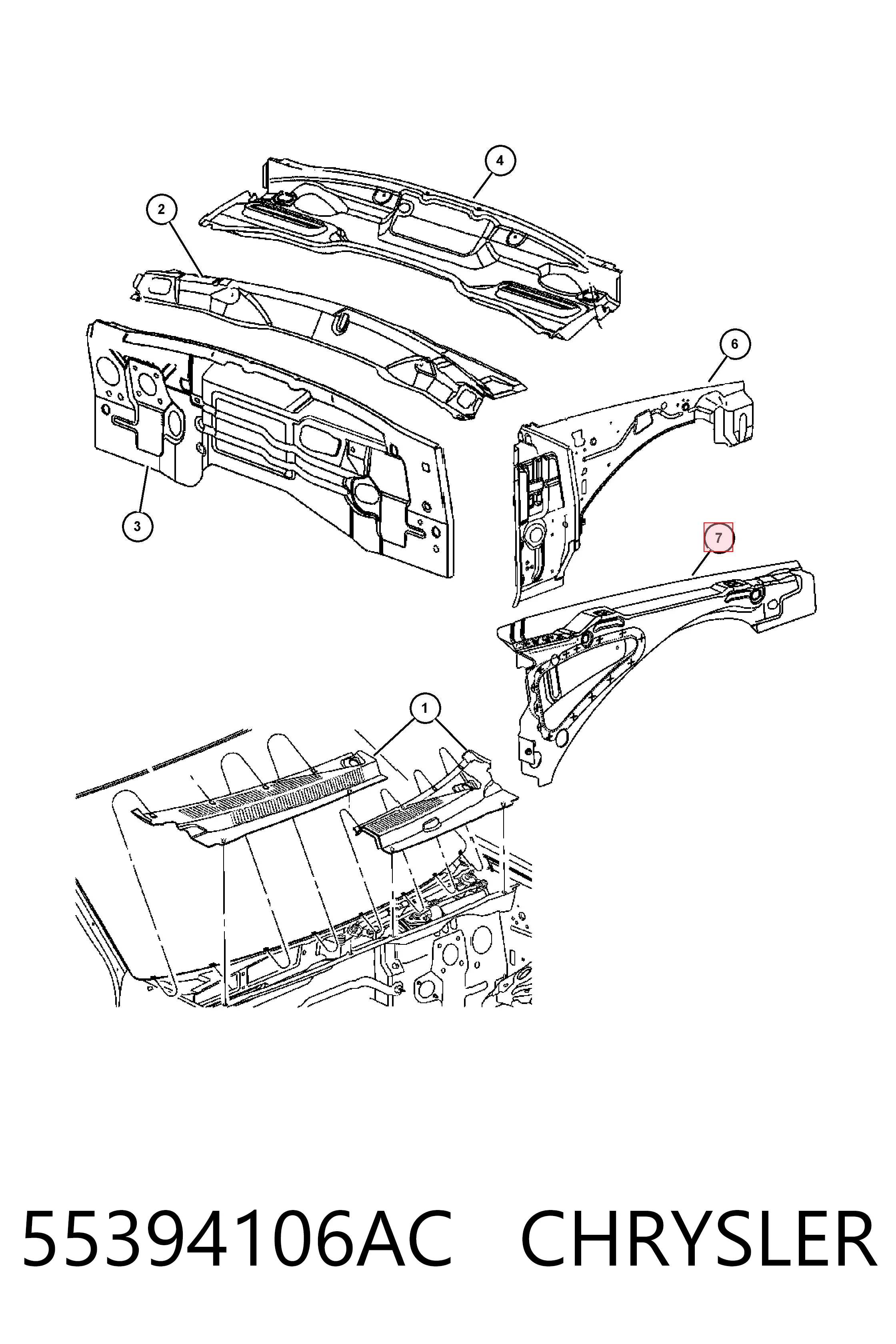 55394106AC Chrysler 