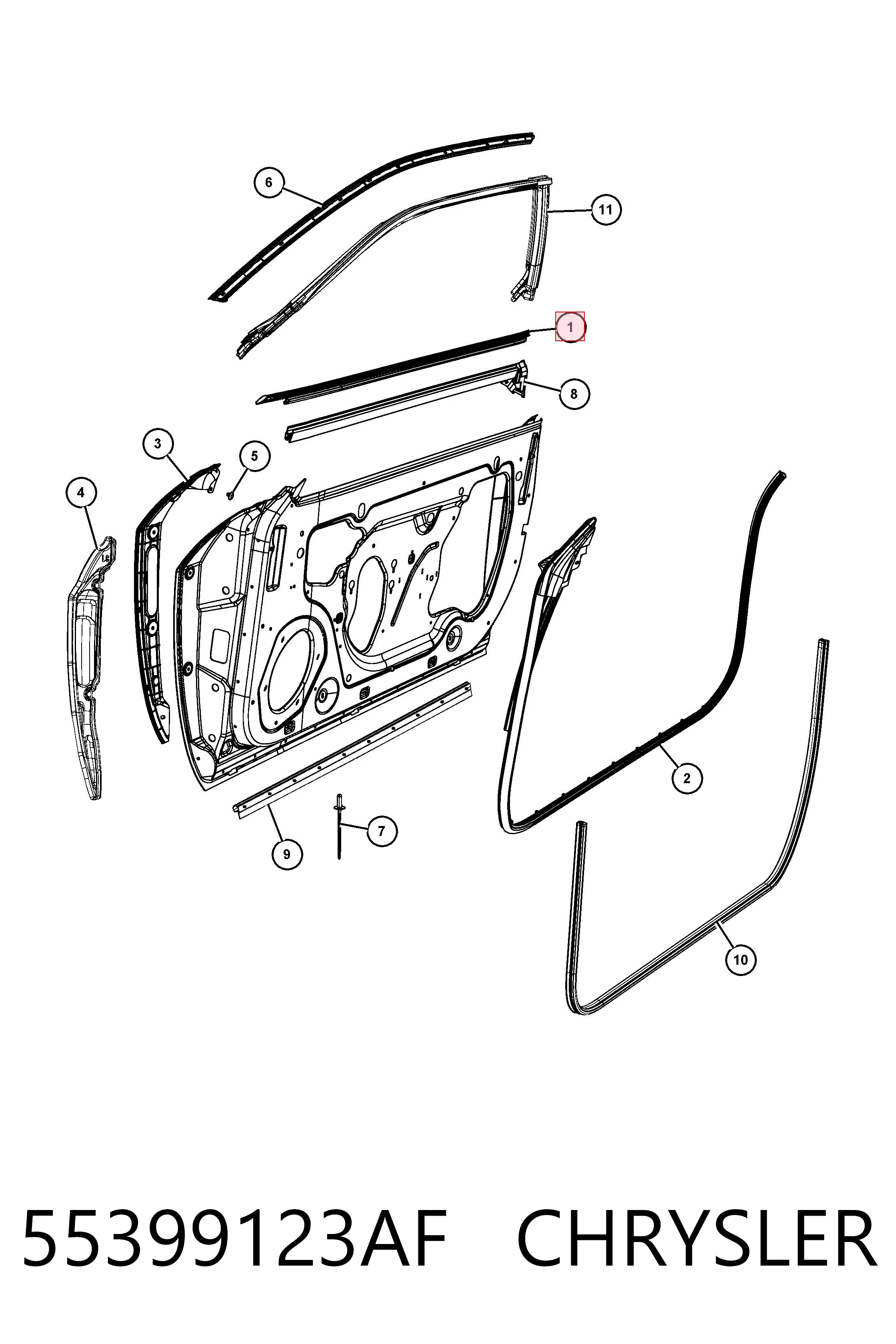 55399123AF Chrysler 