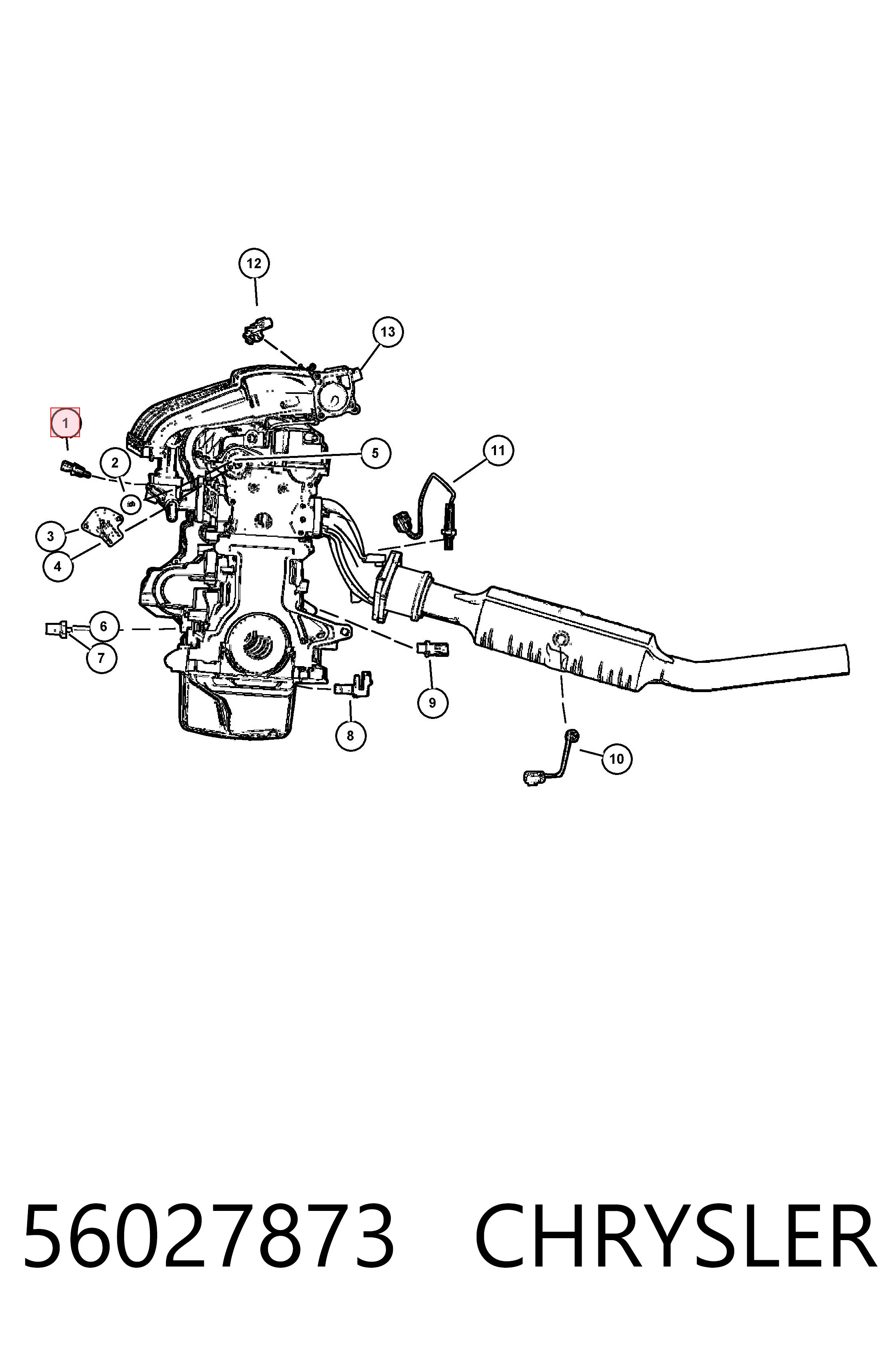 56027873 Chrysler Термовыключатель