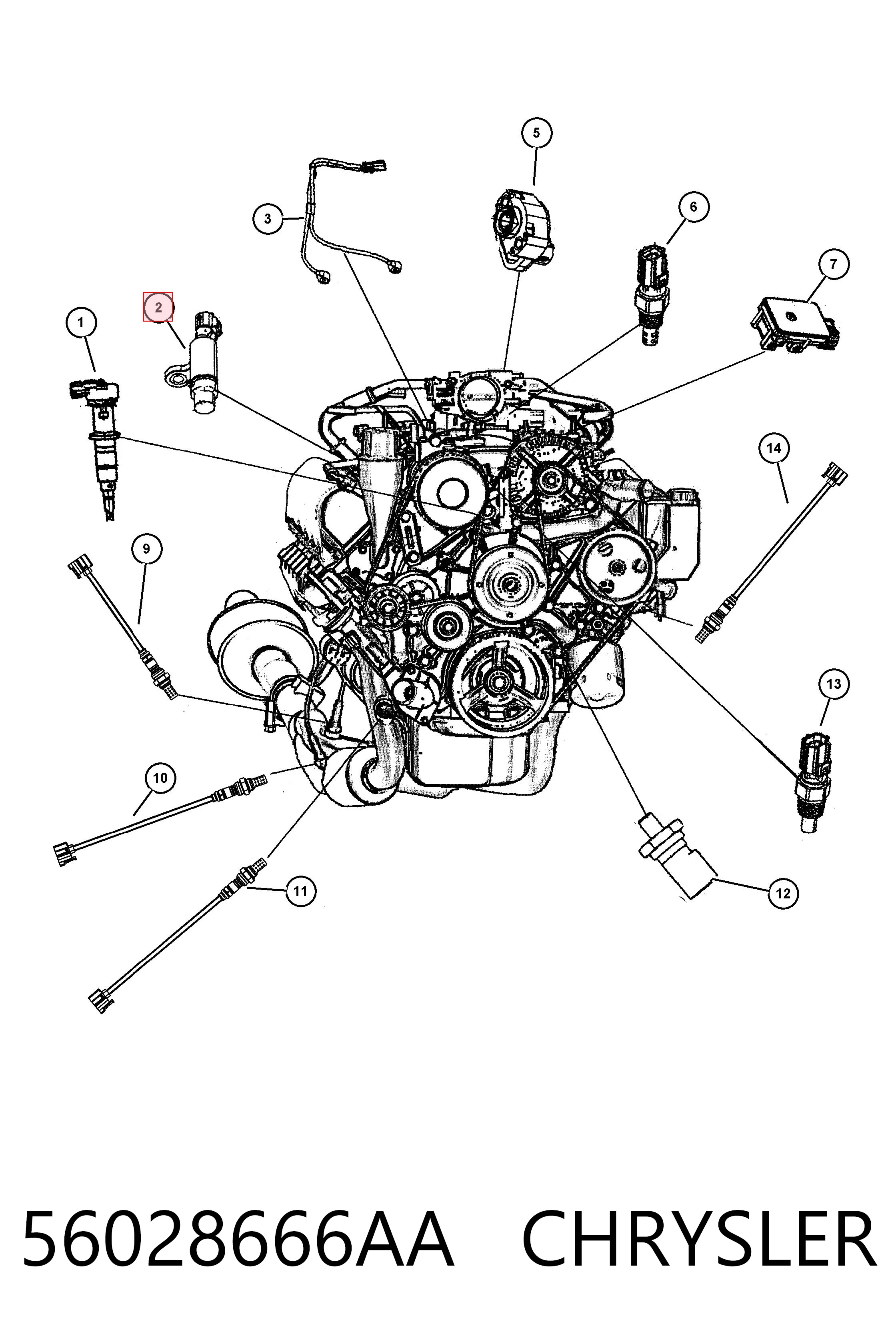 56028666AA Chrysler ДПКВ