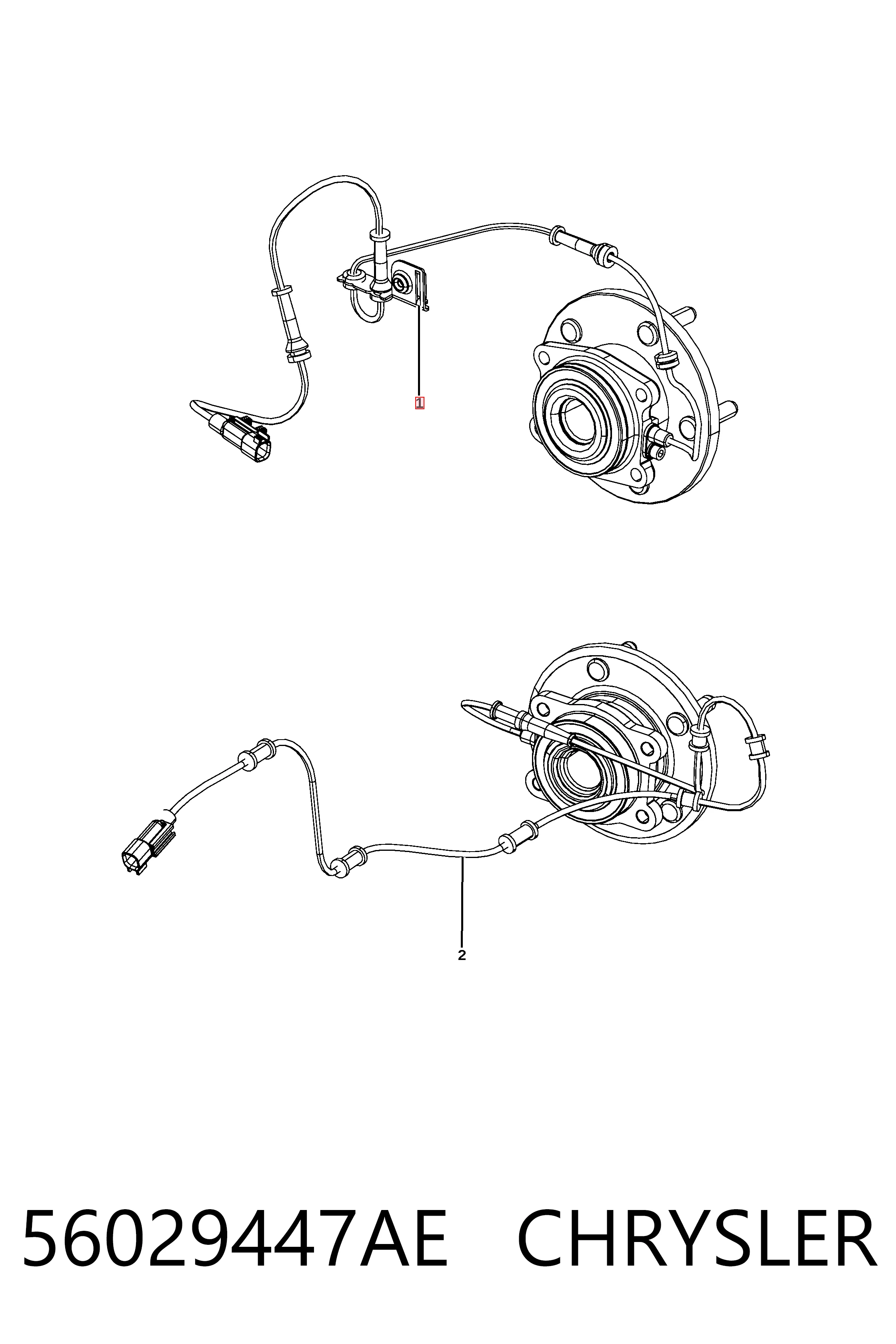 Датчик ABS передний Ultra Power 5S13342