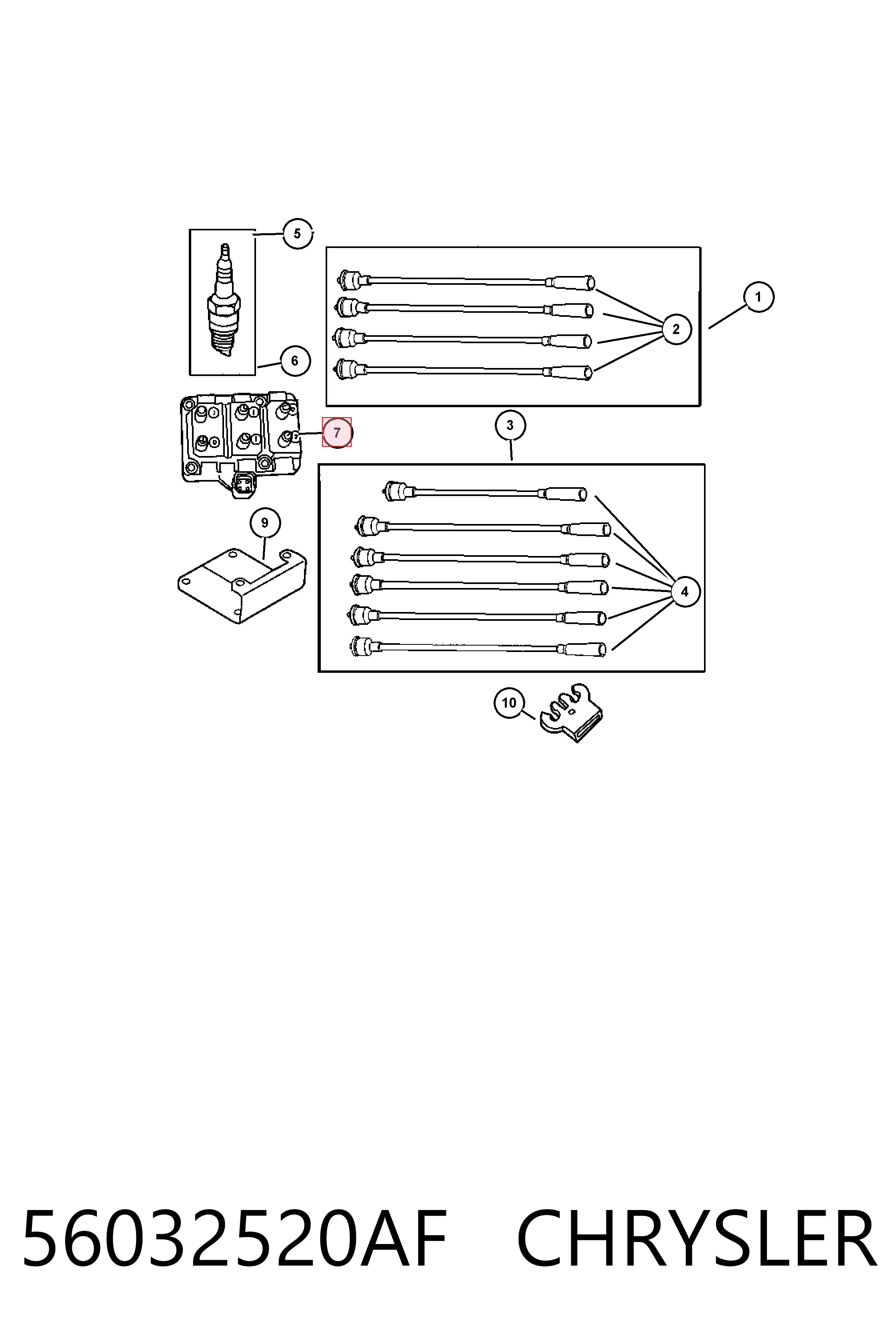 56032520AF Chrysler Катушка зажигания