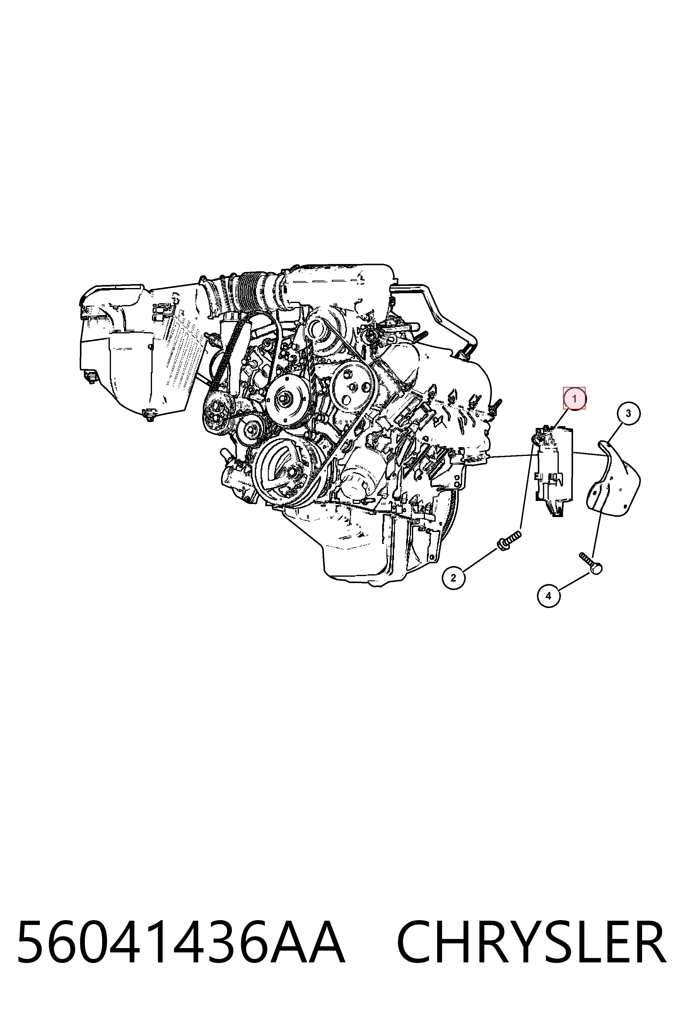 Стартер CHRYSLER 56041436AA