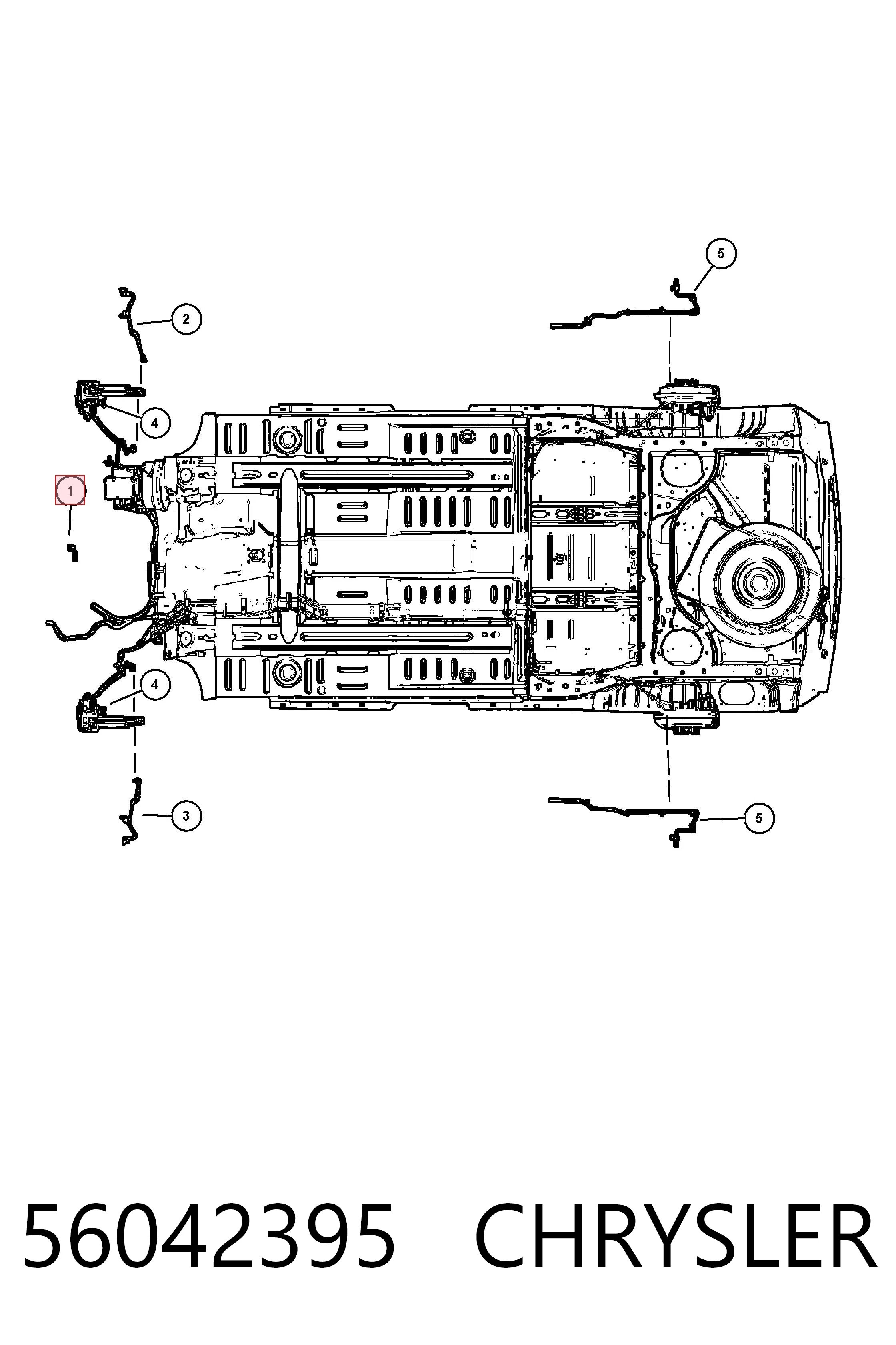 56042395 Chrysler Датчик температуры окружающей среды