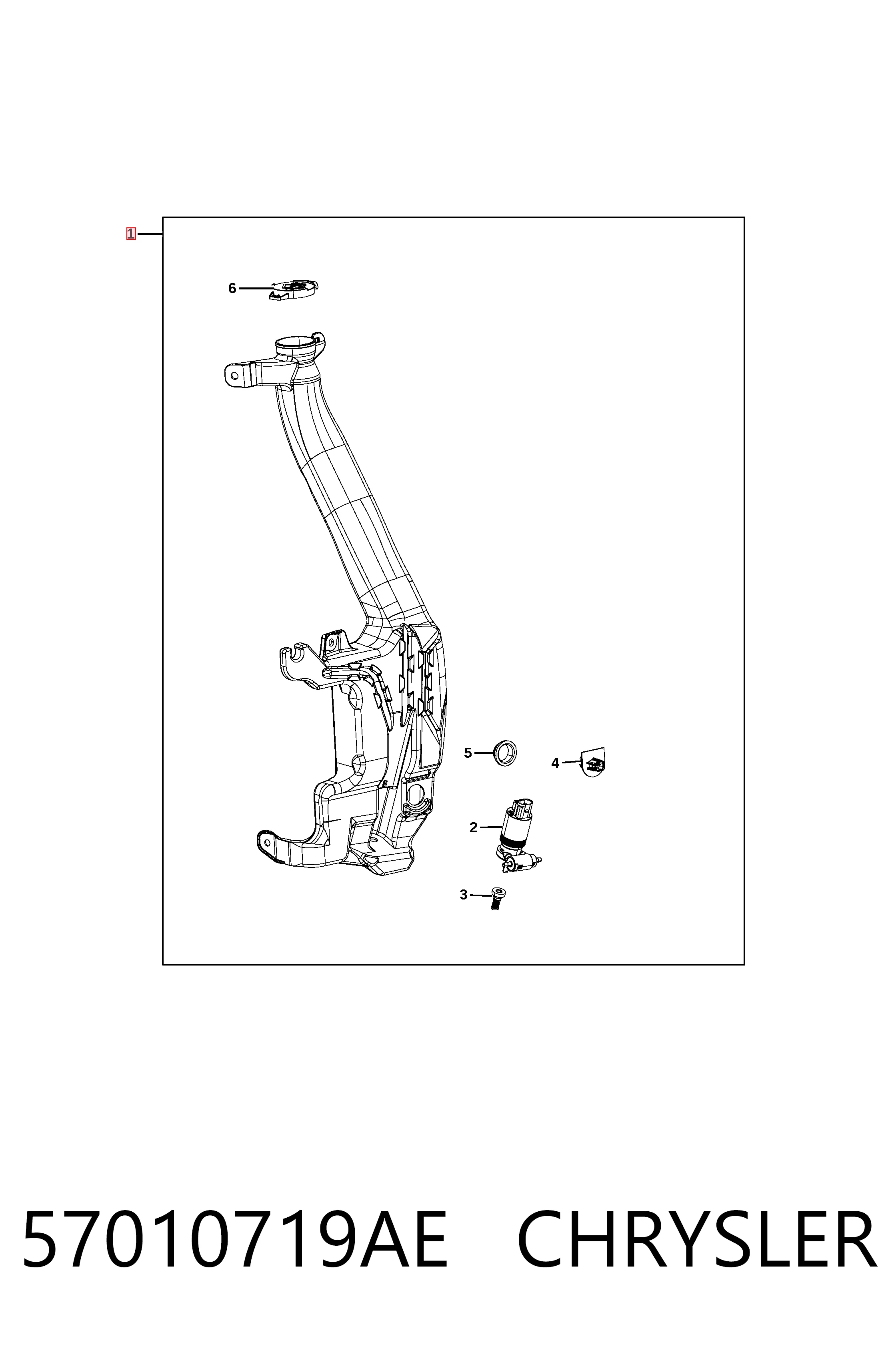 Бачок омывателя лобового стекла Fiat/Alfa/Lancia K57010719AF цена, от 67.83 USD