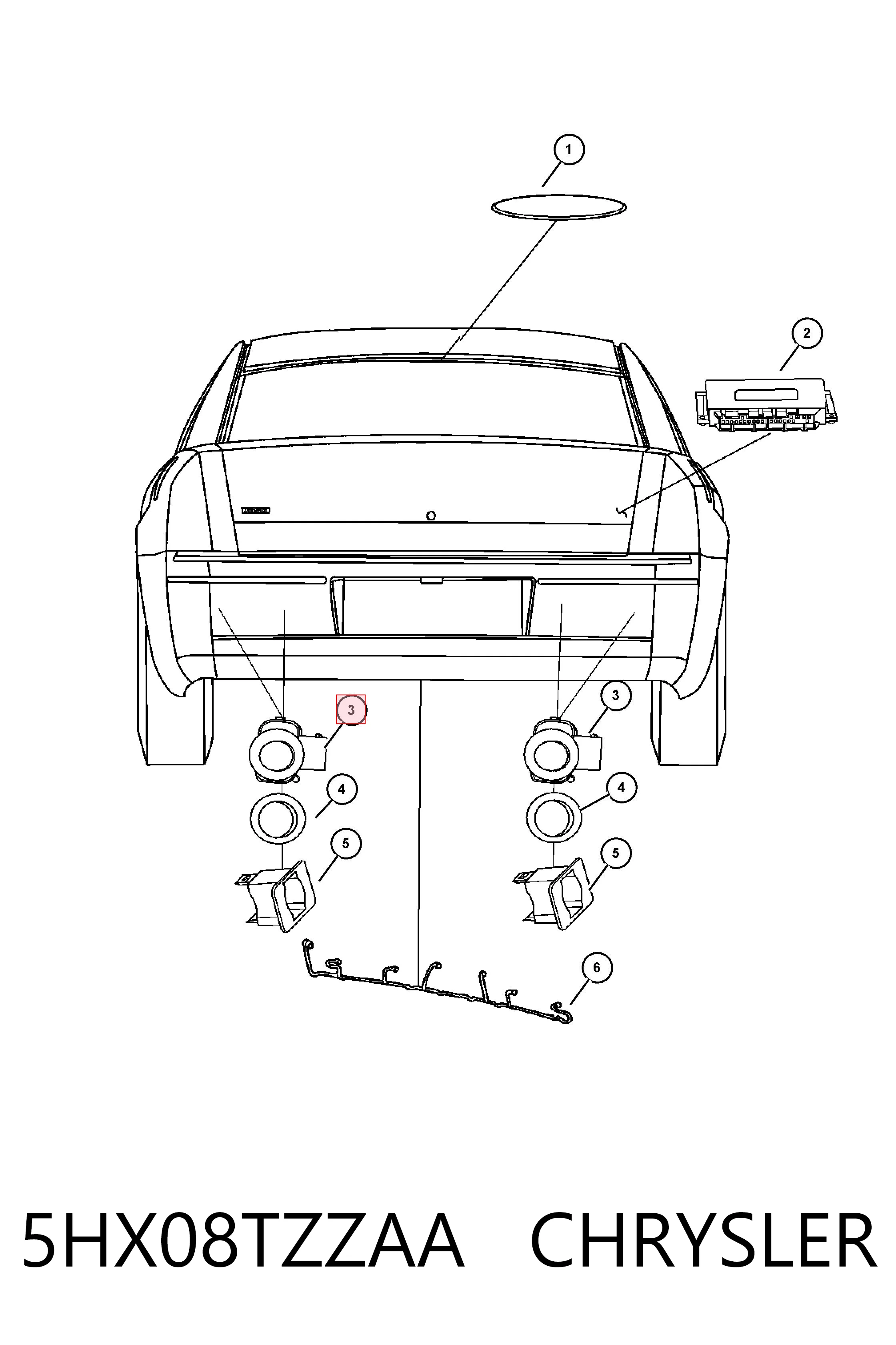 Датчики парковки задний General Motors 0263003172