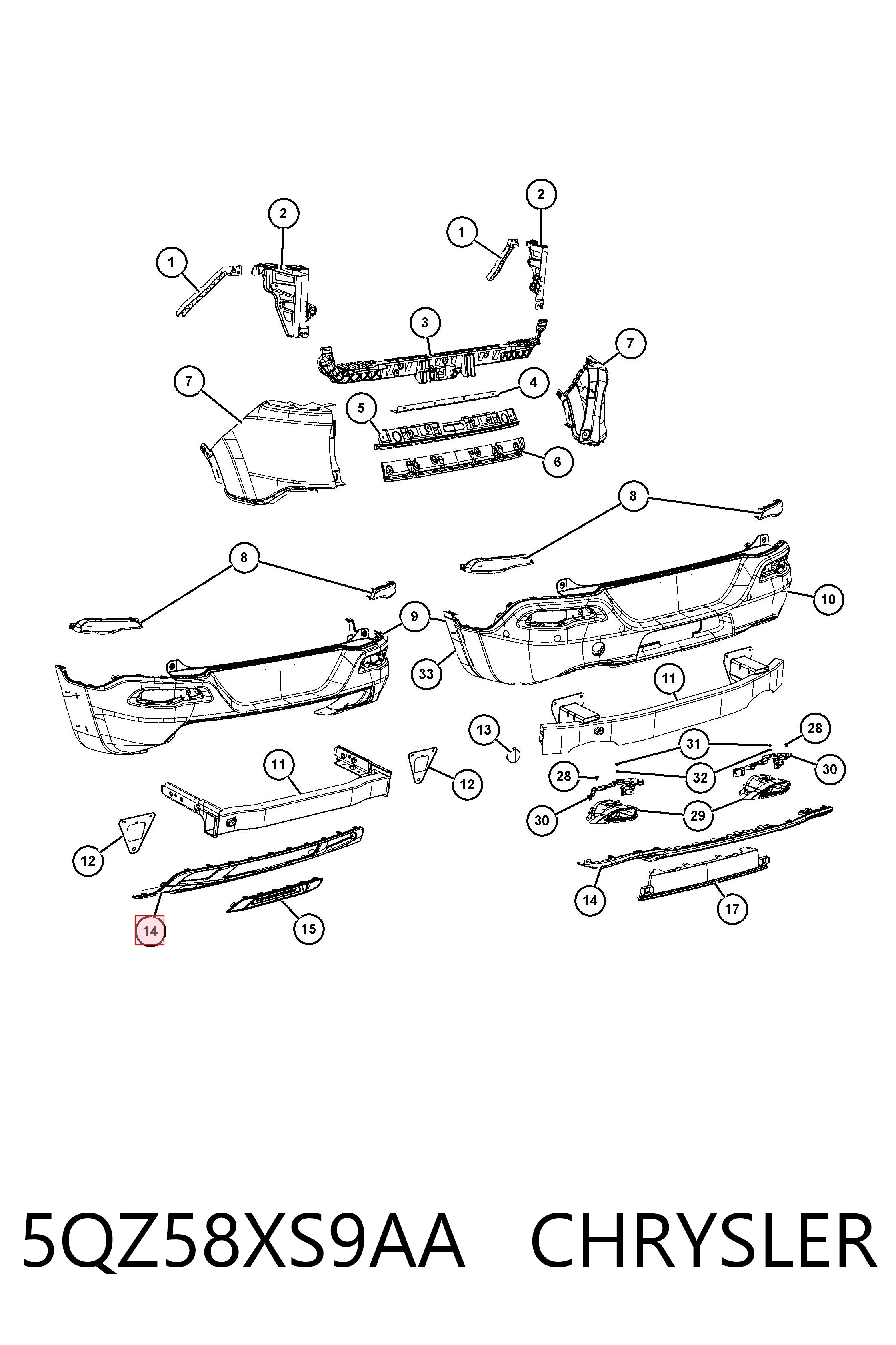 5QZ58XS9AA Chrysler 