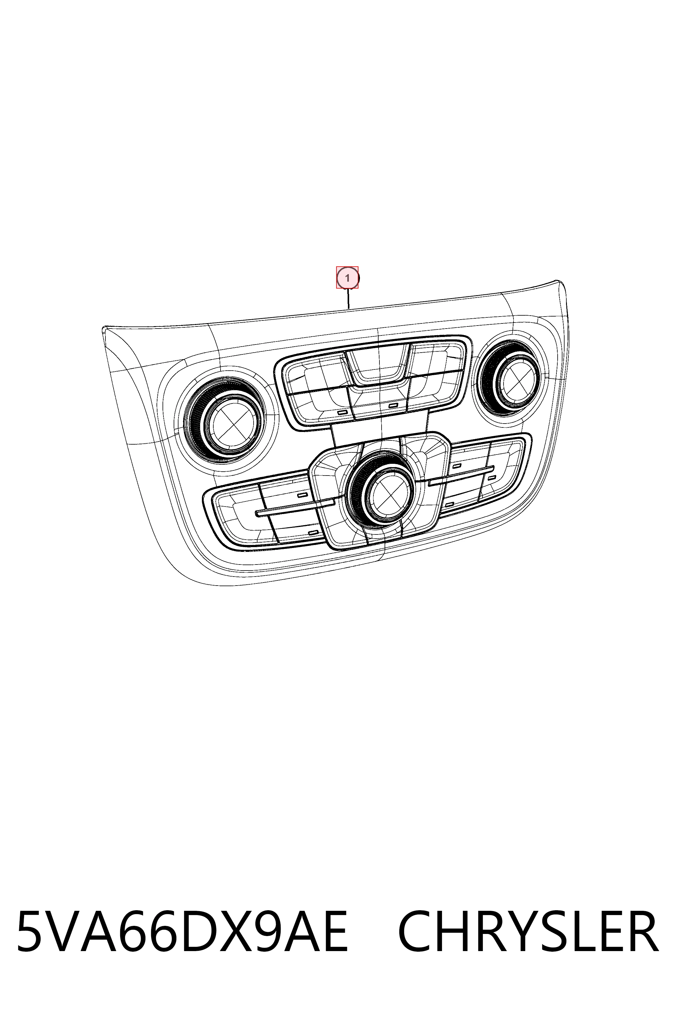Купить K5VA66DX9AD Fiat/Alfa/Lancia Блок управления печкой