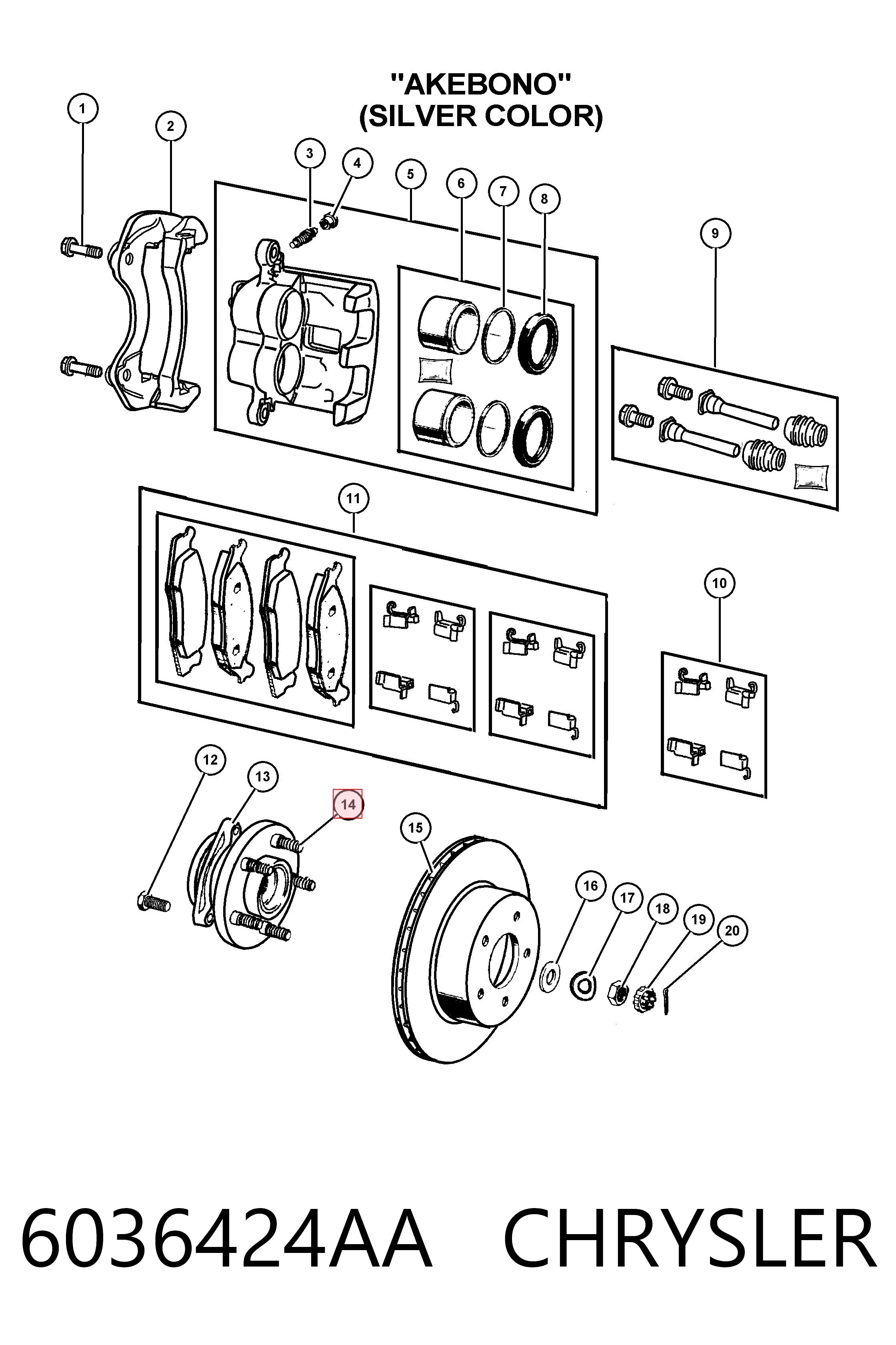 K06036424AA Fiat/Alfa/Lancia Шпилька полуоси