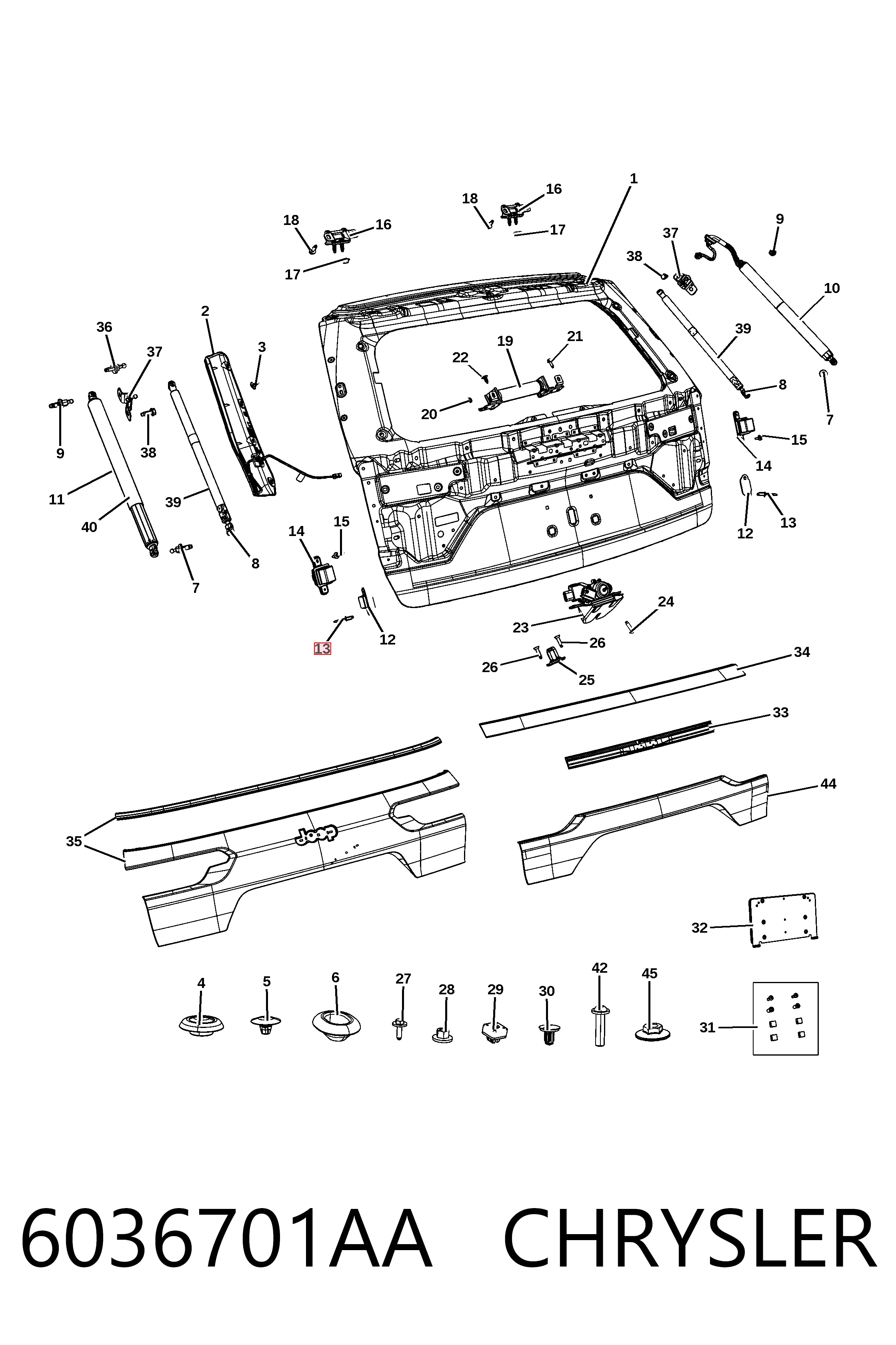 6036701AA Chrysler