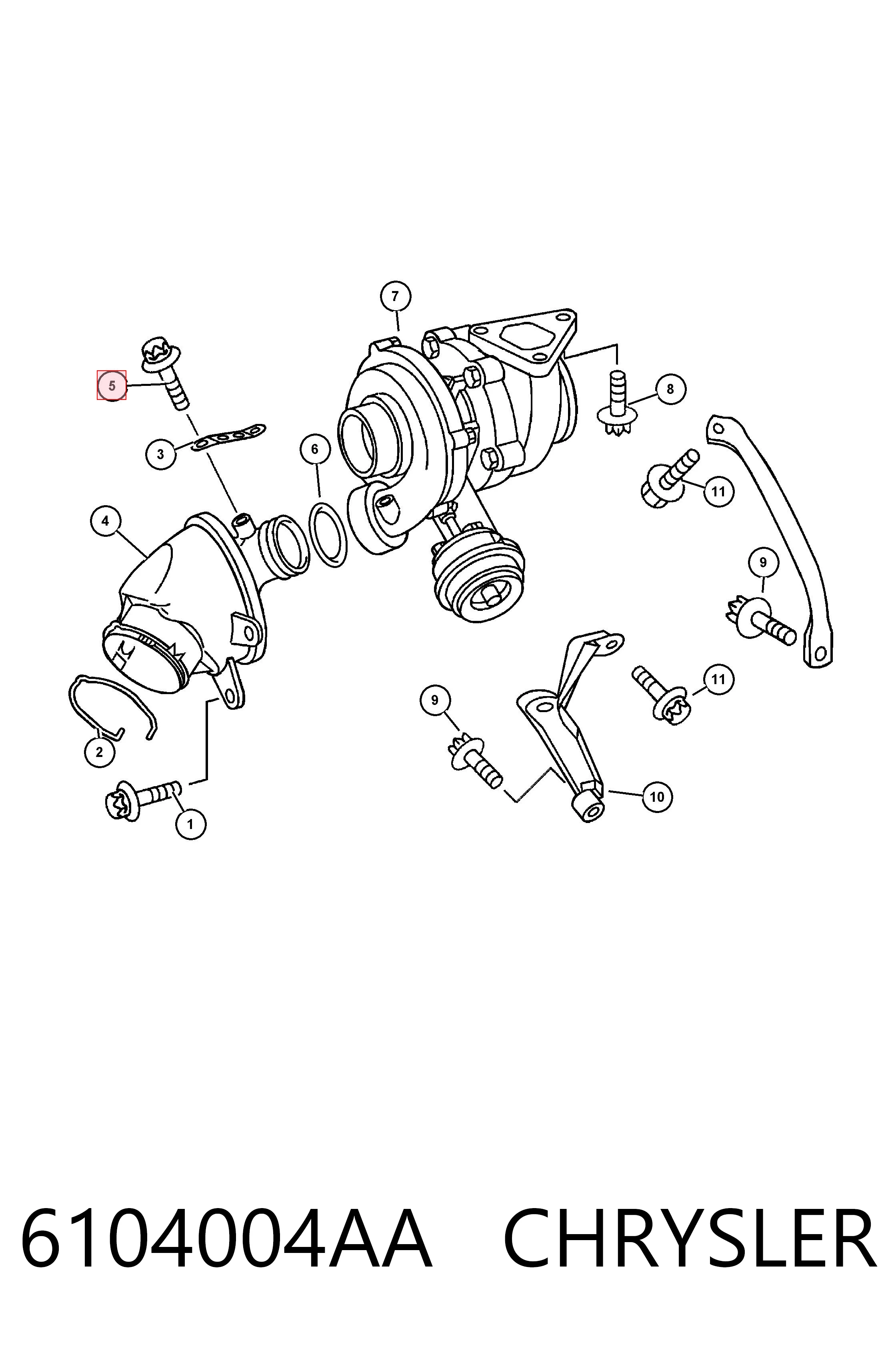Купить K05073824AA Fiat/Alfa/Lancia 