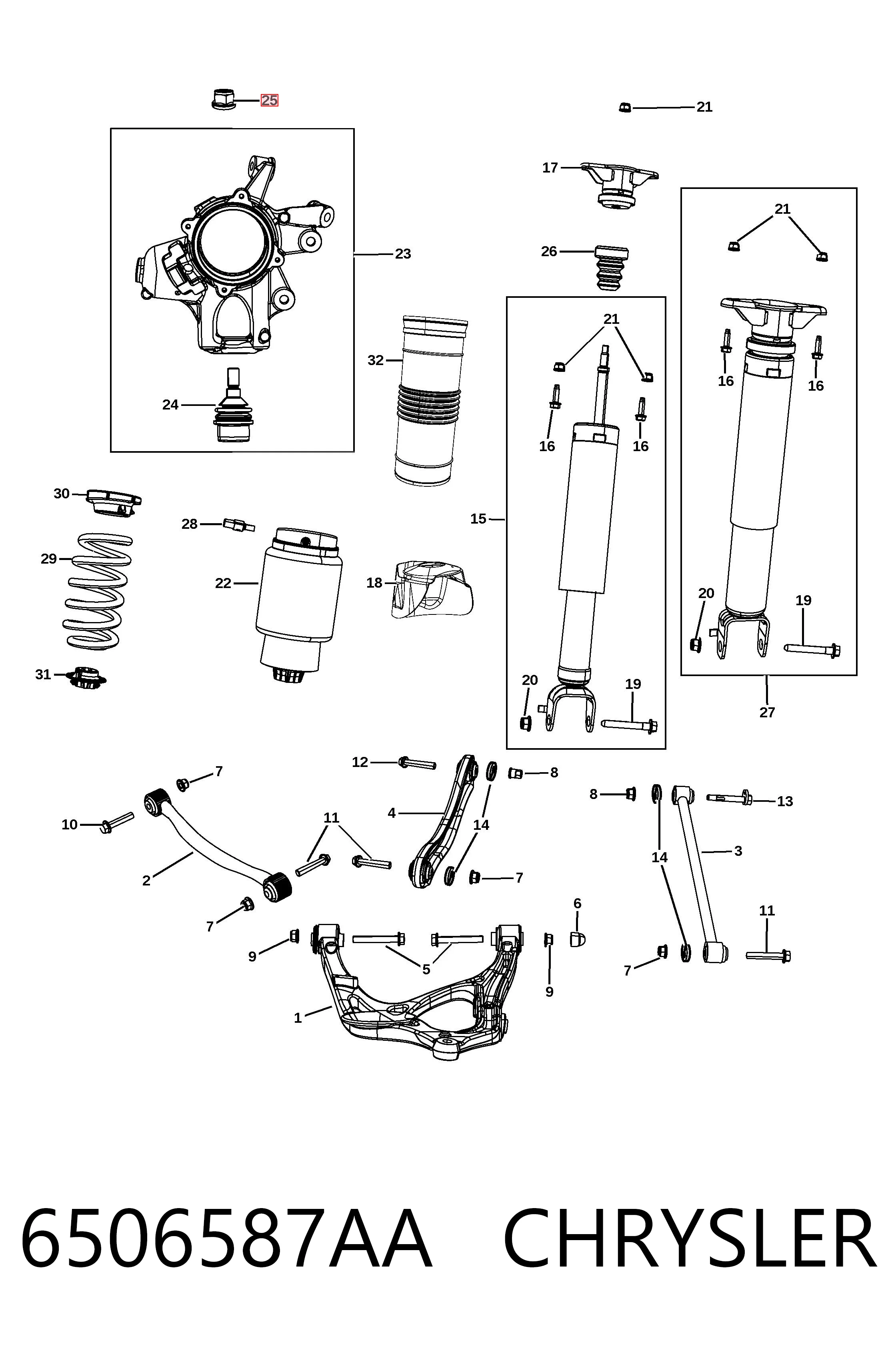 6506587AA Chrysler 