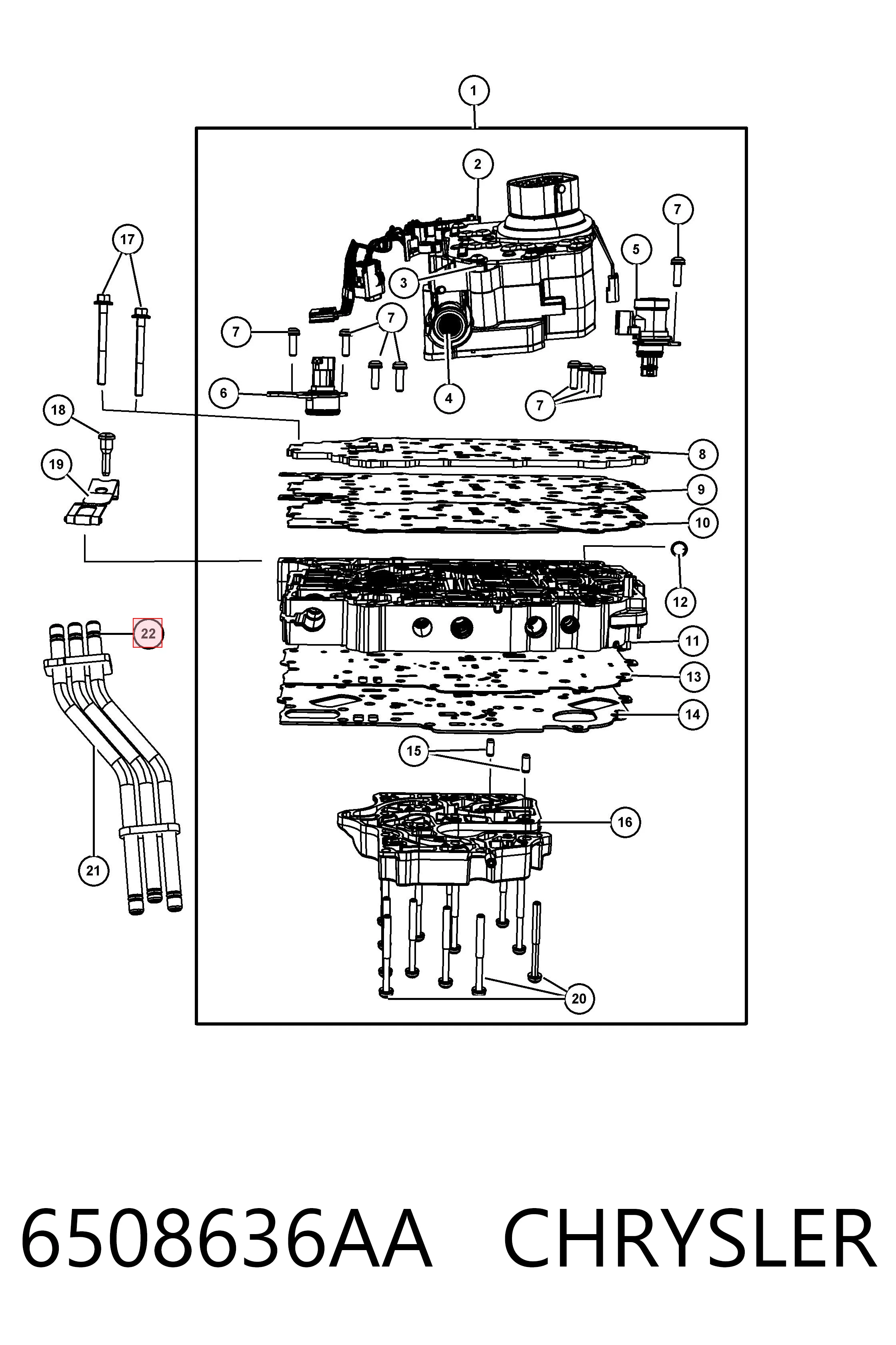 6508636AA Chrysler 