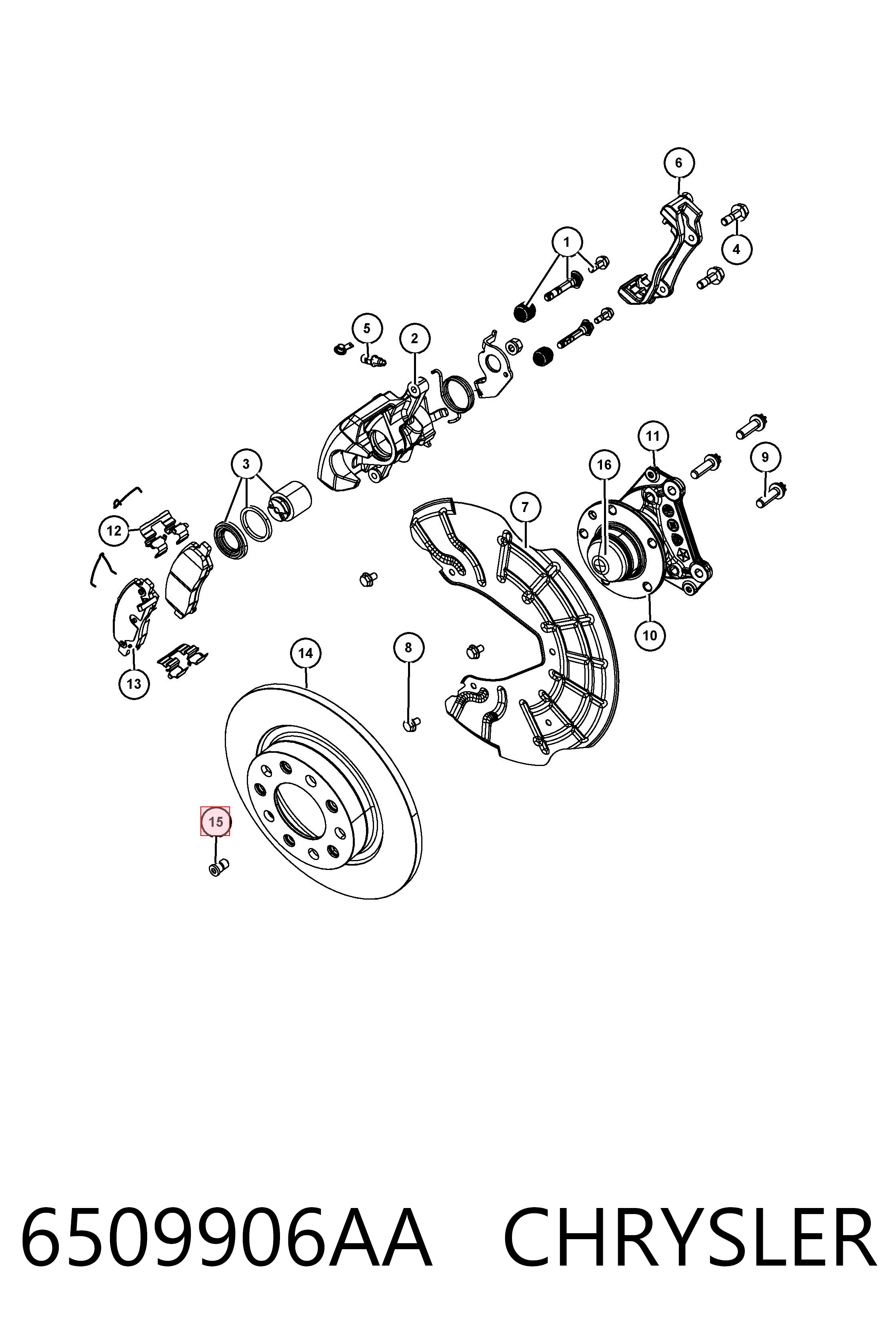 6509906AA Chrysler 