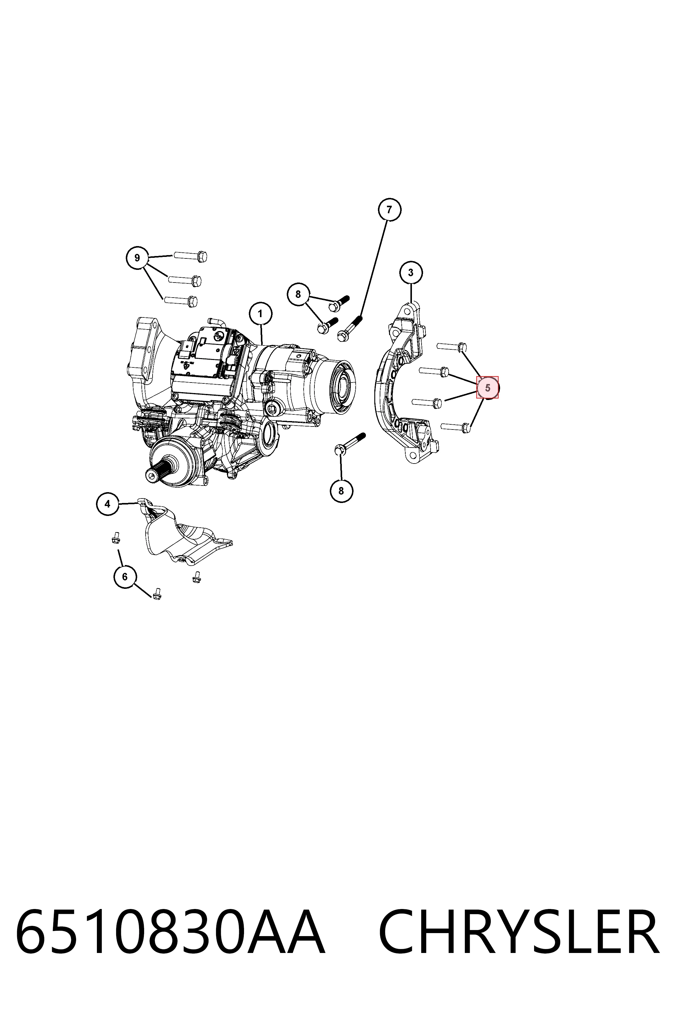 6510830AA Chrysler 