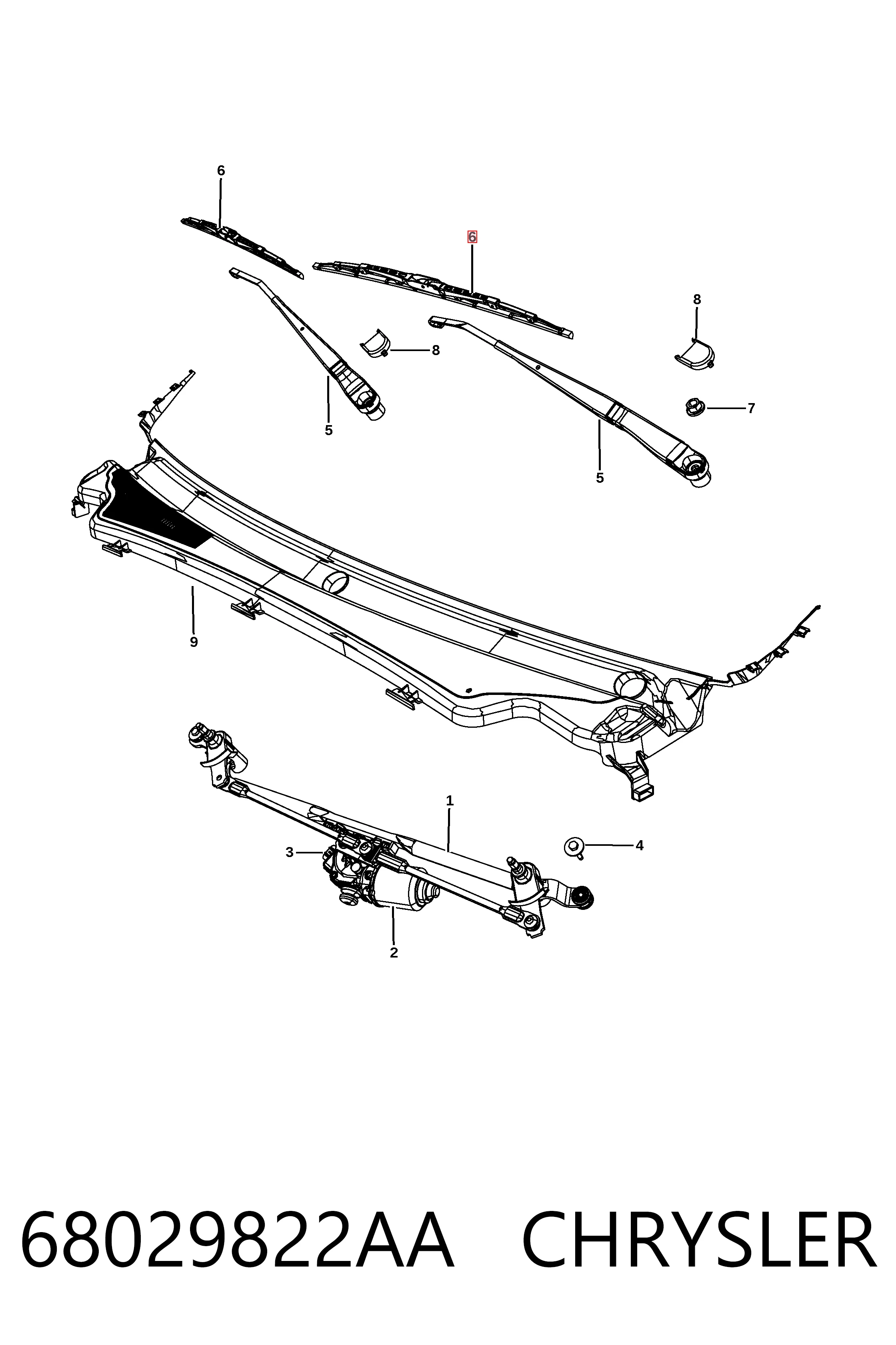 68029822AA Chrysler 