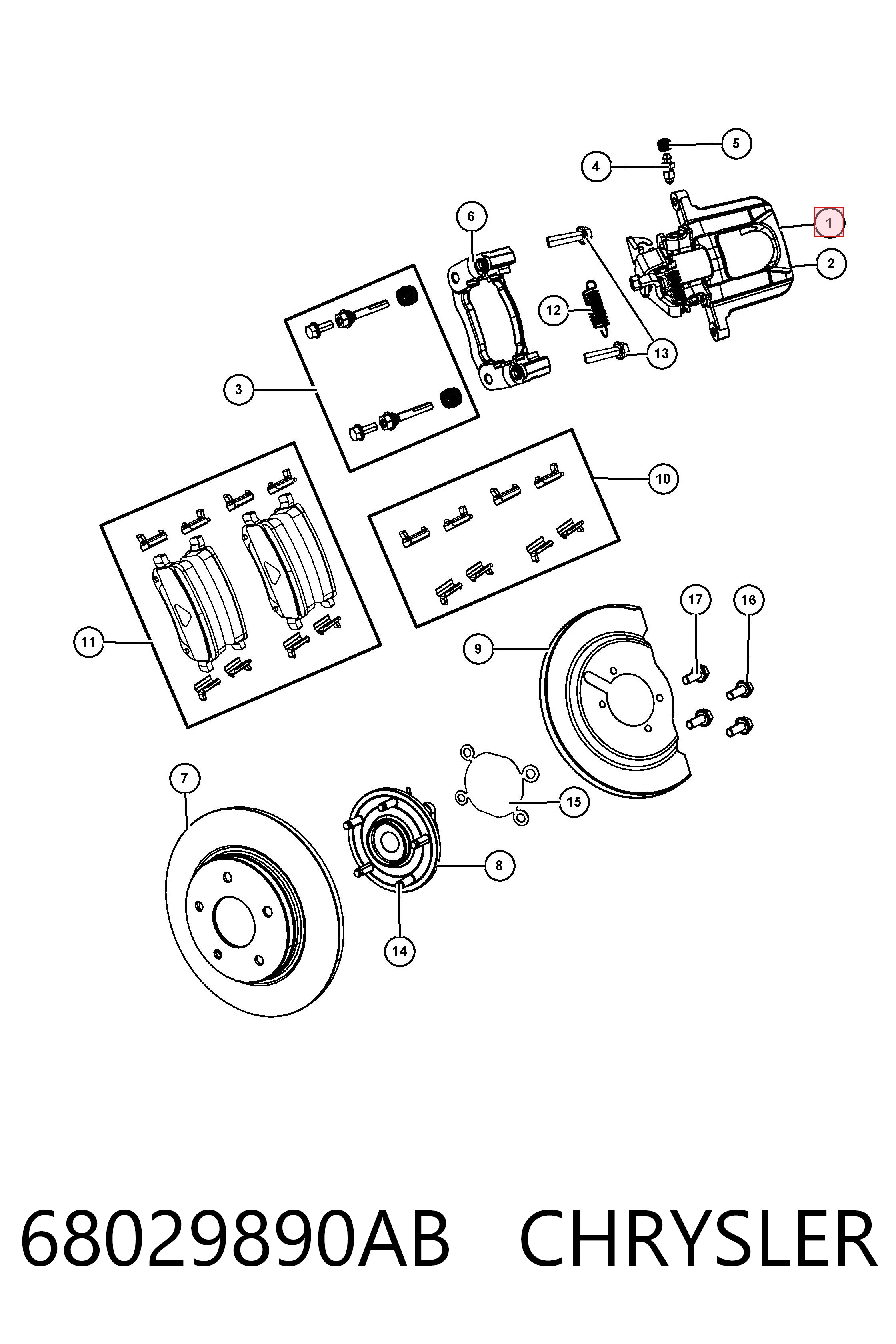 Суппорт задний правый CT4Z2553B Ford