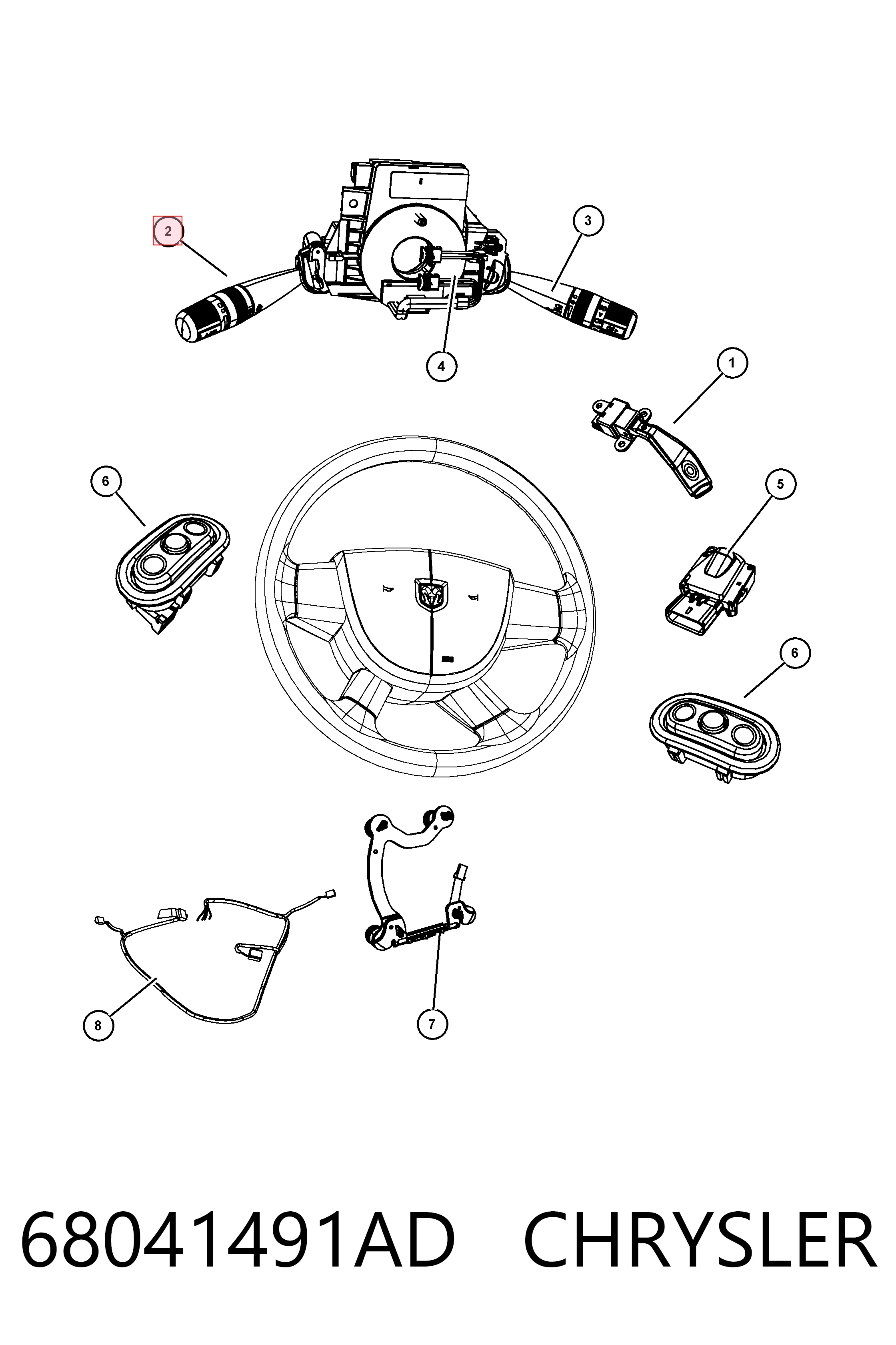  Fiat/Alfa/Lancia K68041491AD цена, от 68.96 USD