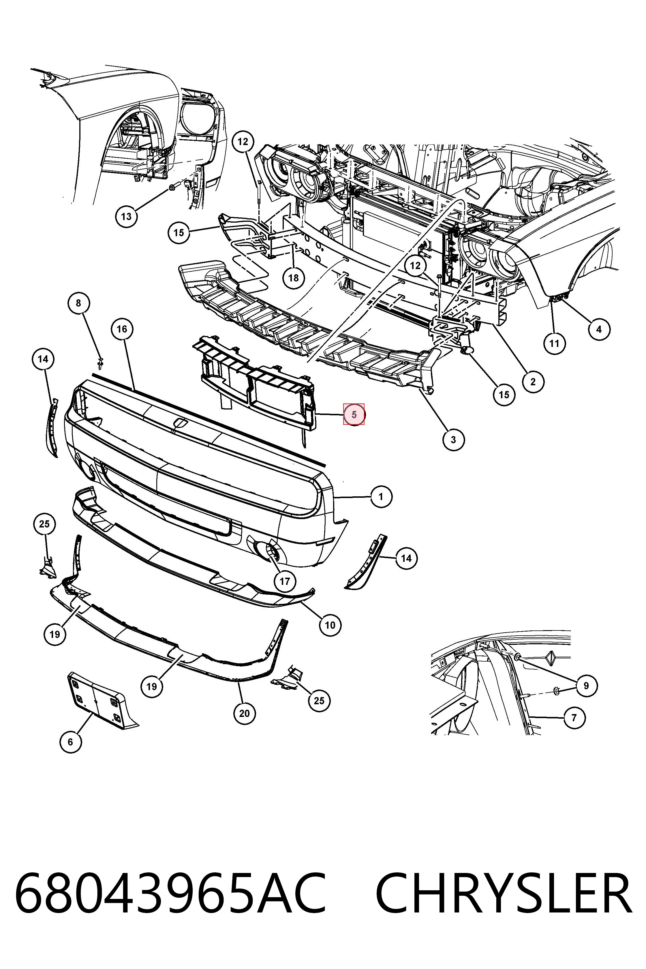 68043965AC Chrysler 