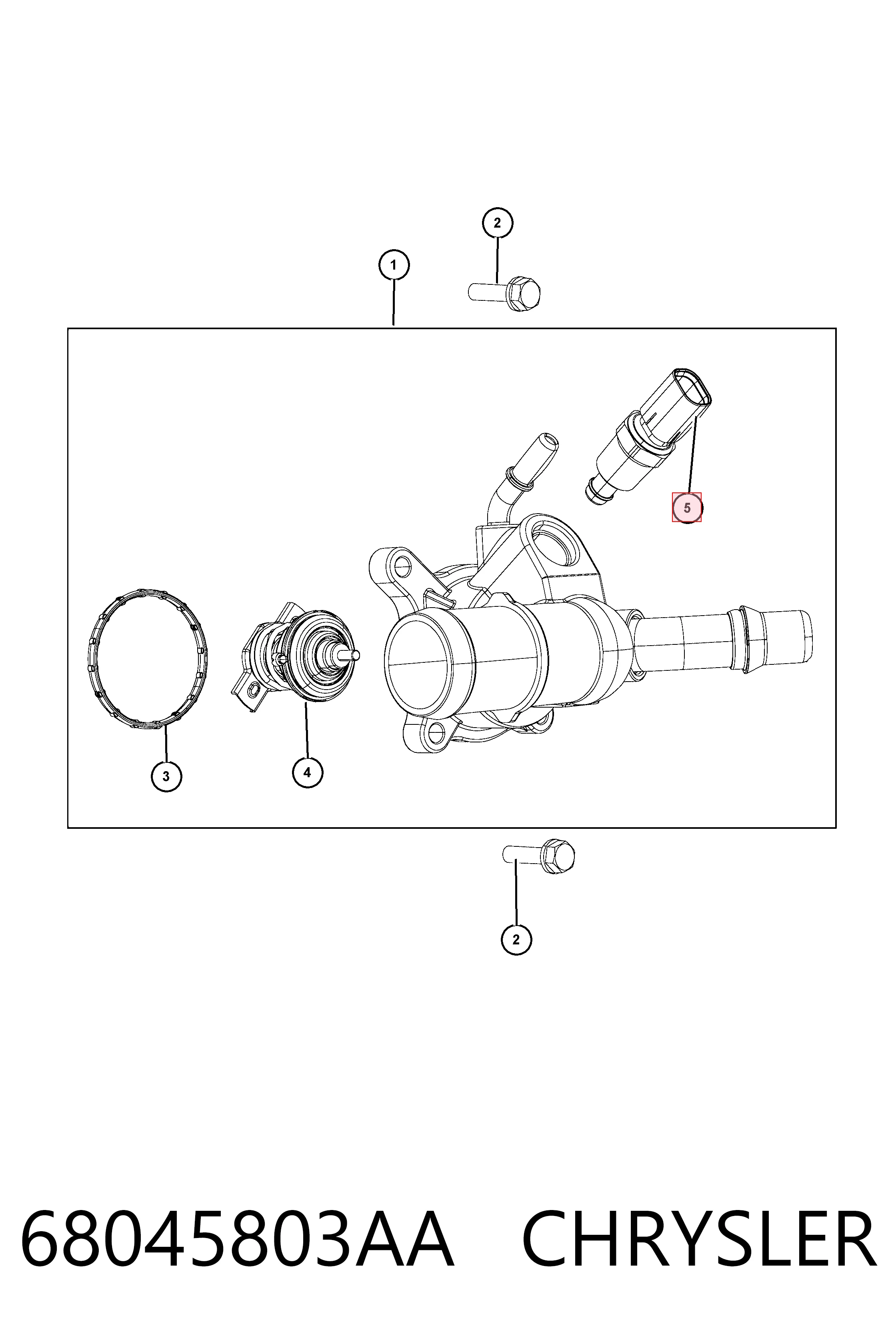 68045803AA Chrysler Термовыключатель