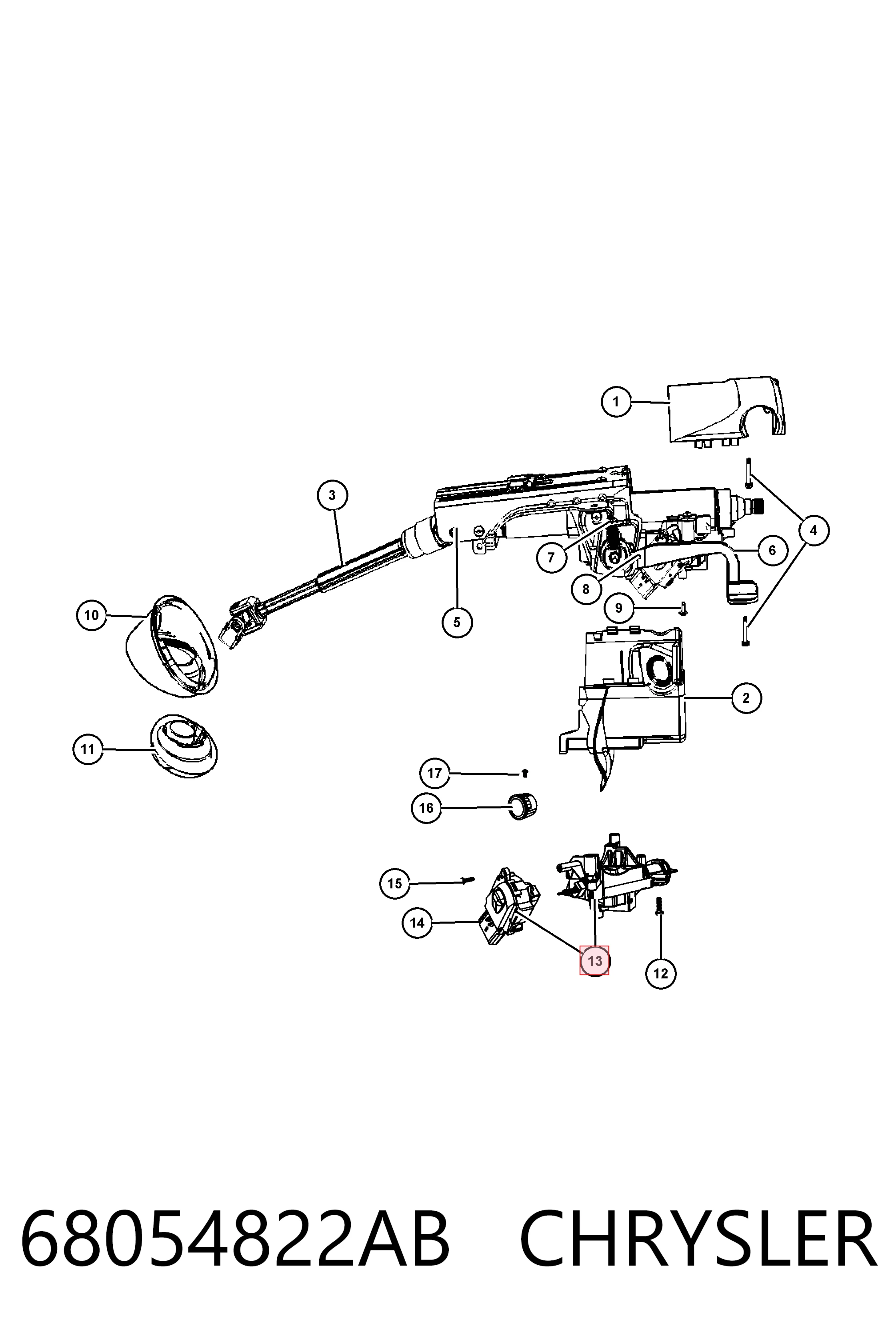  K68054822AB Fiat/Alfa/Lancia