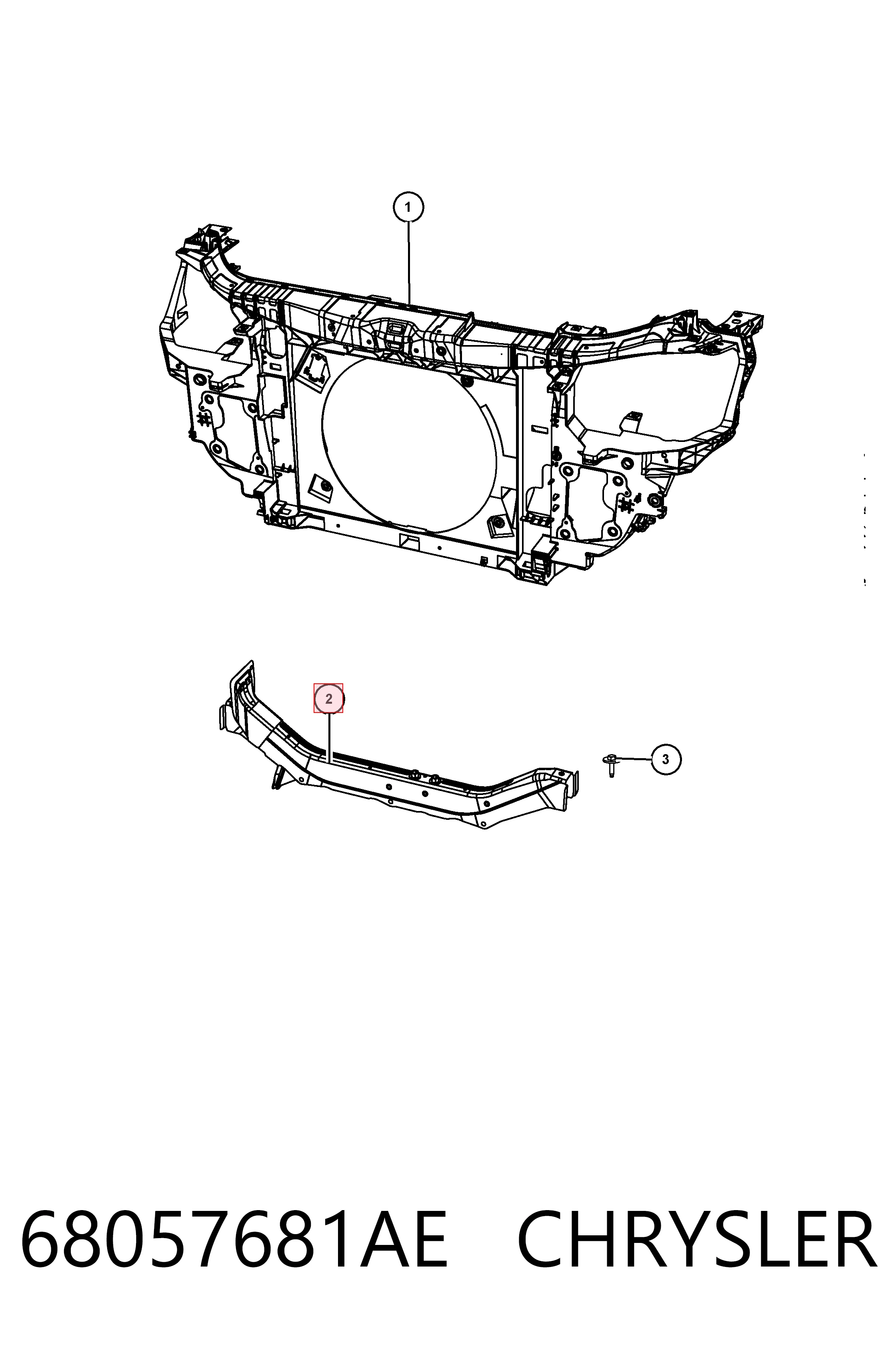 Суппорт радиатора нижний PDG30001AP KLARKSONAS