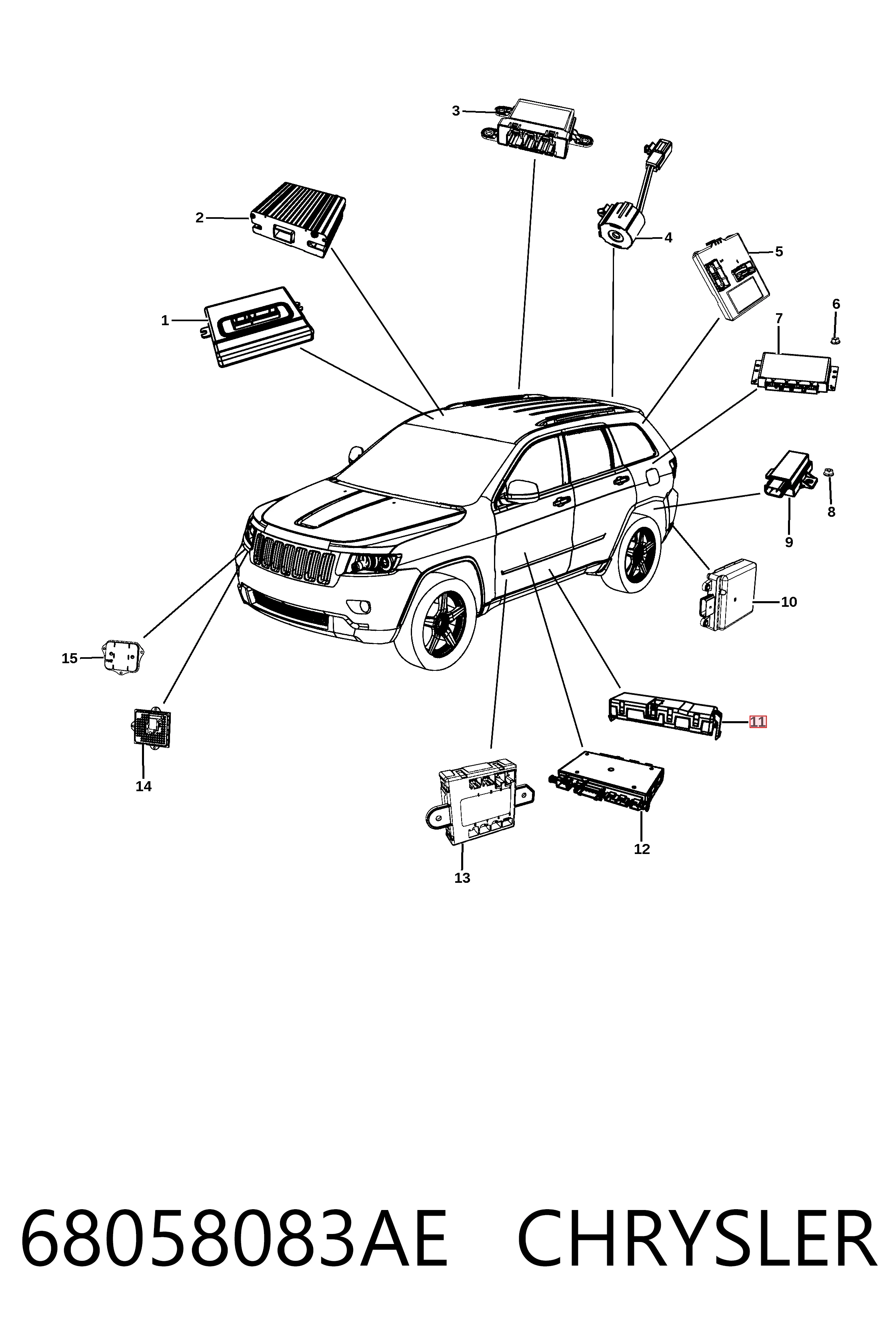 K68223672AE Fiat/Alfa/Lancia Датчик подогрева сидения