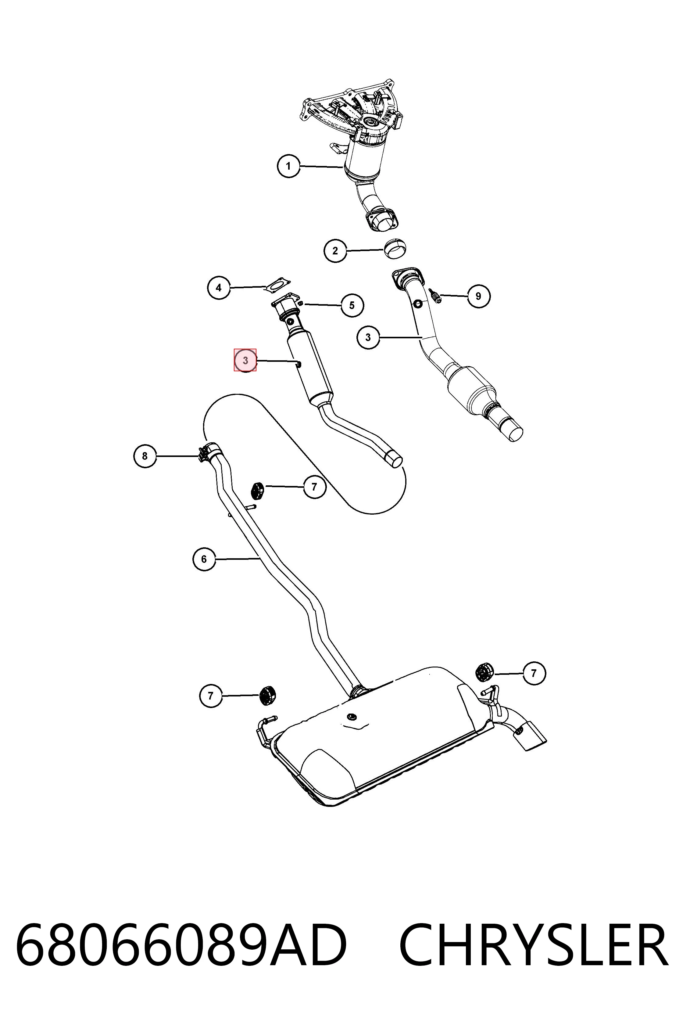 Купить K68066089AD Fiat/Alfa/Lancia 