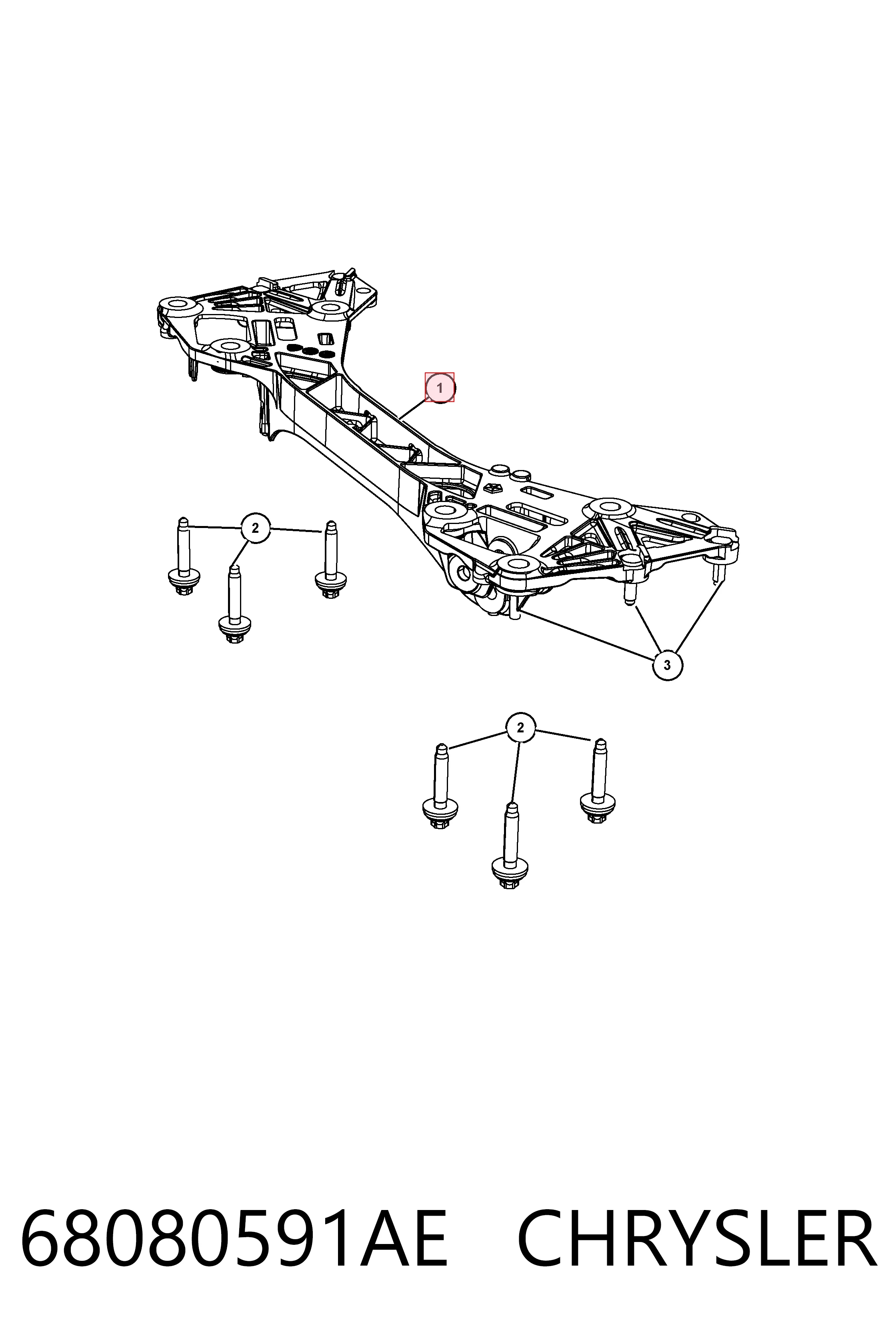 Купить K68080591AF Fiat/Alfa/Lancia Оси полуприцепов и прицепов