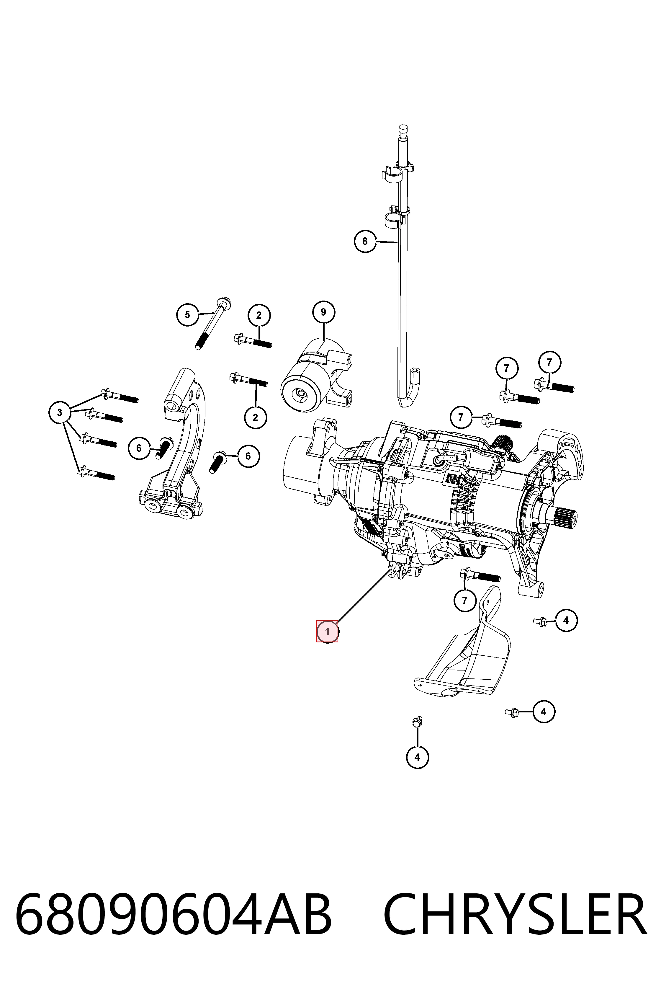 68090604AB Chrysler 
