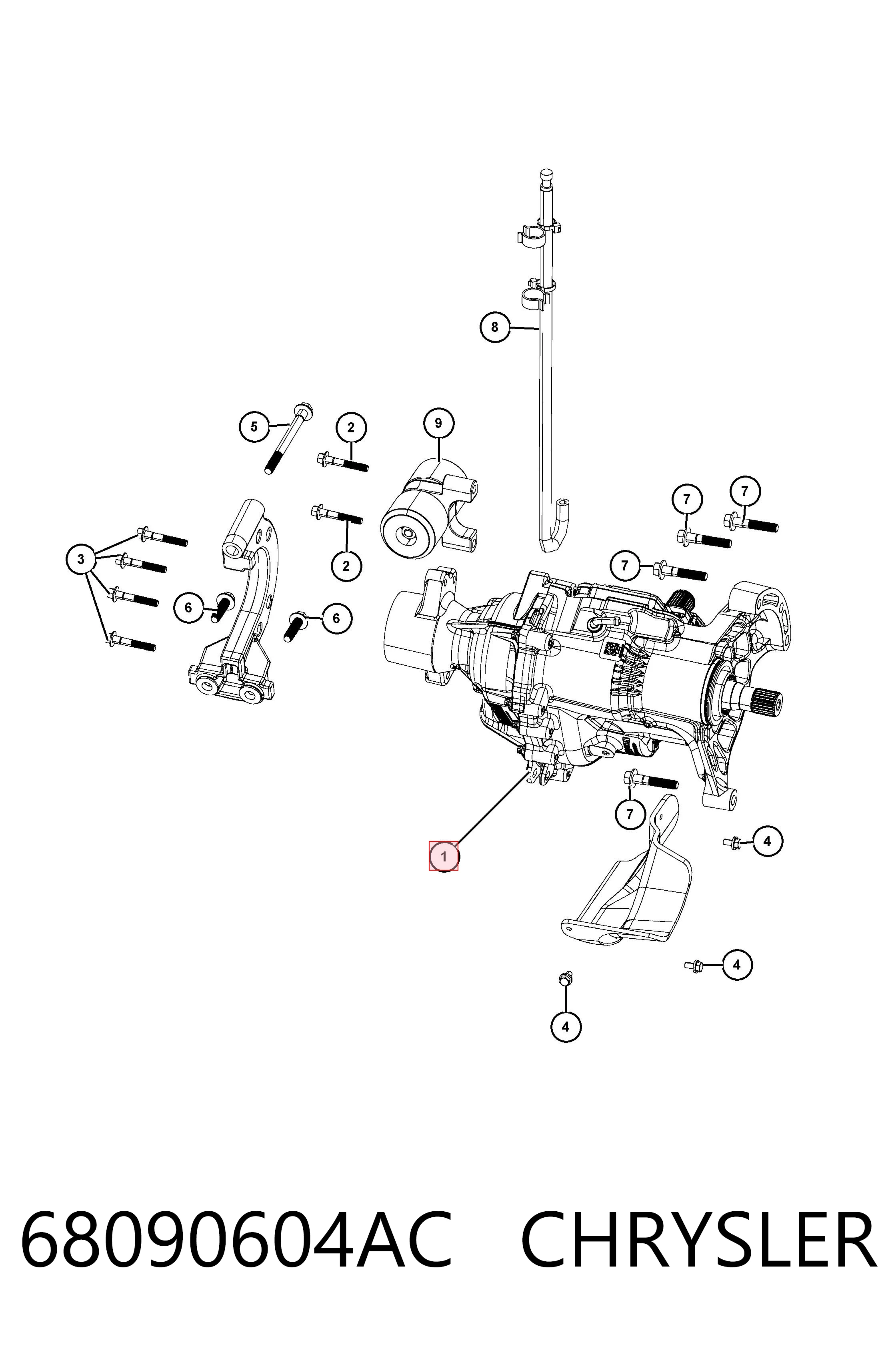 68090604AC Chrysler 