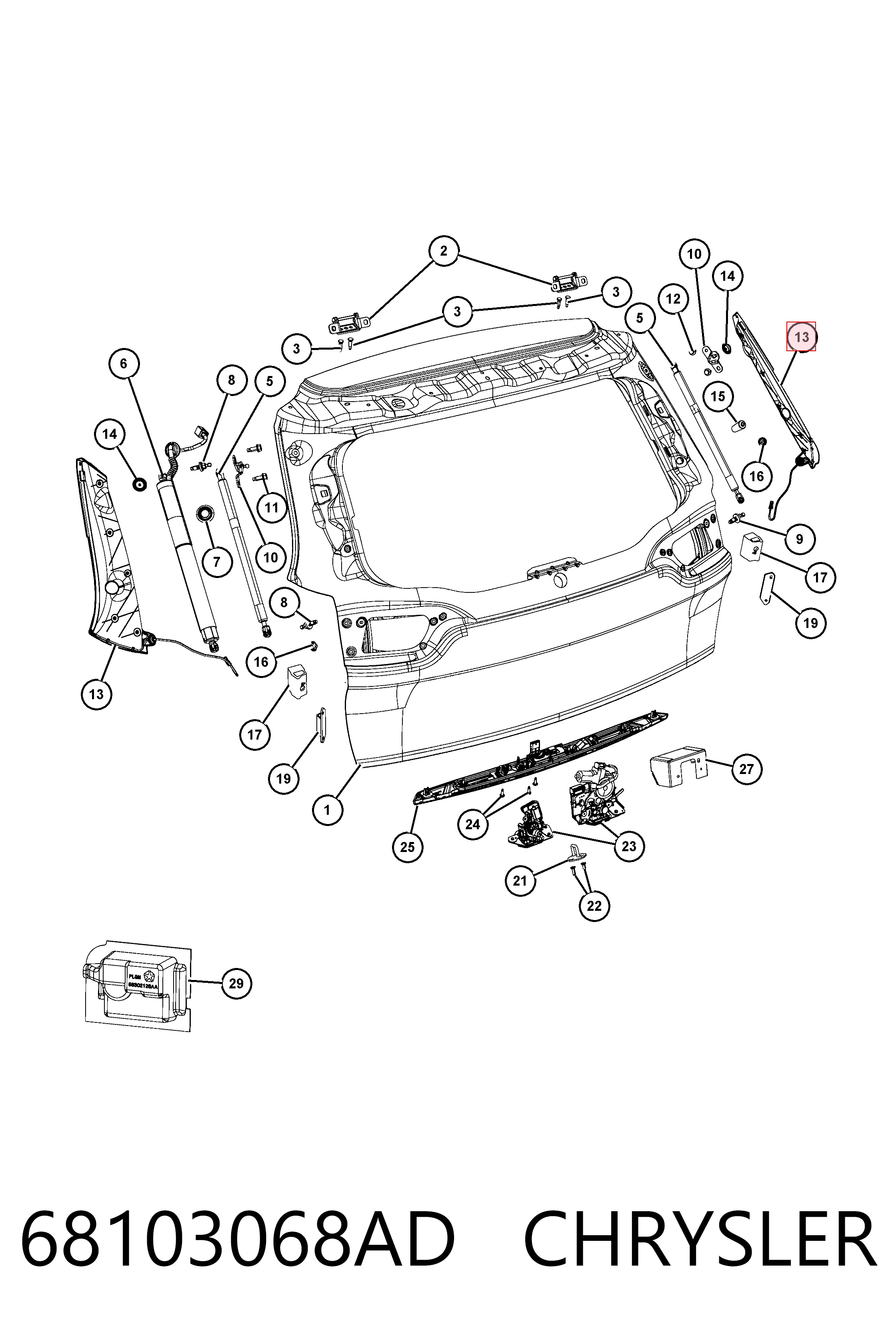K68103068AE Fiat/Alfa/Lancia 
