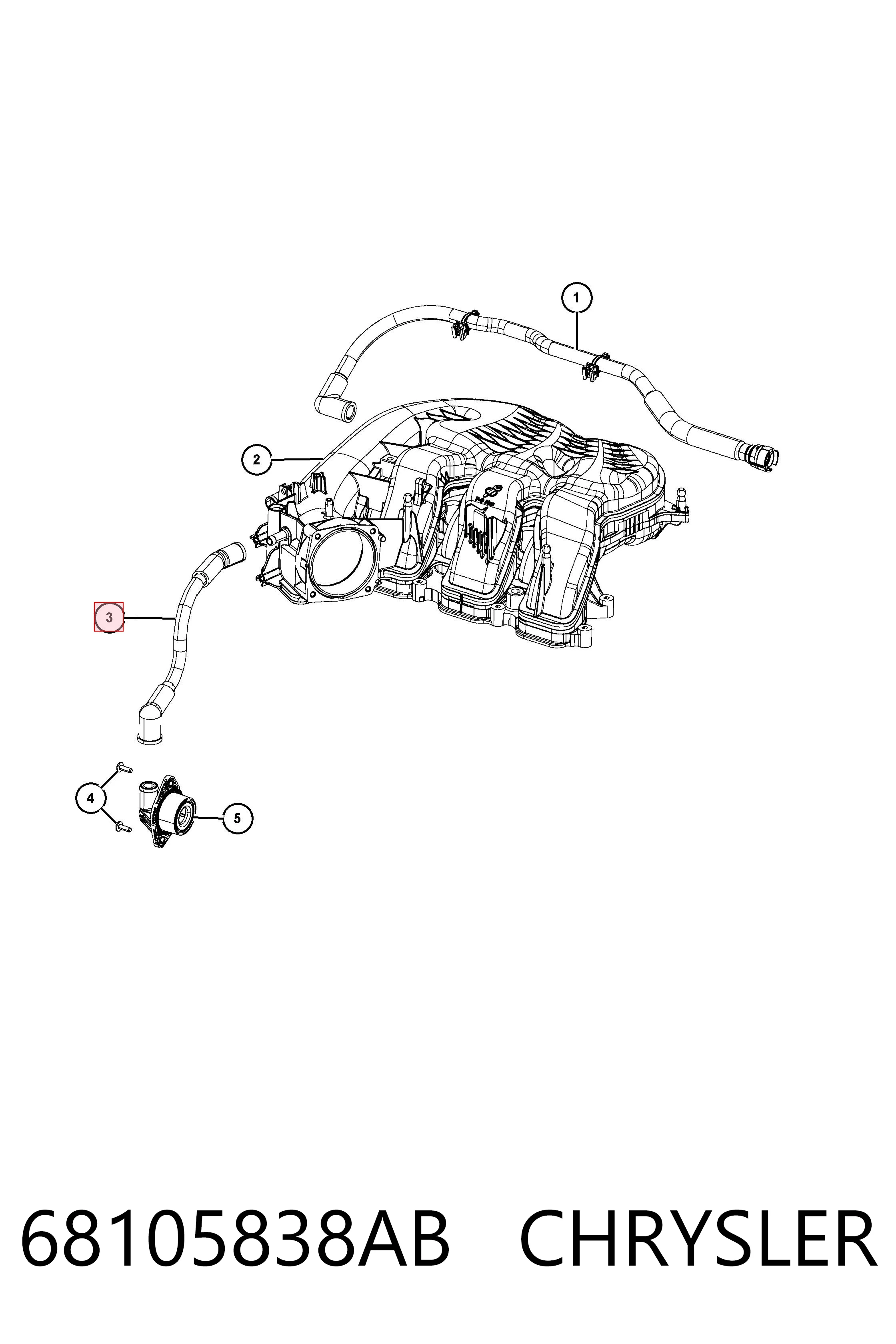  K68105838AB Fiat/Alfa/Lancia
